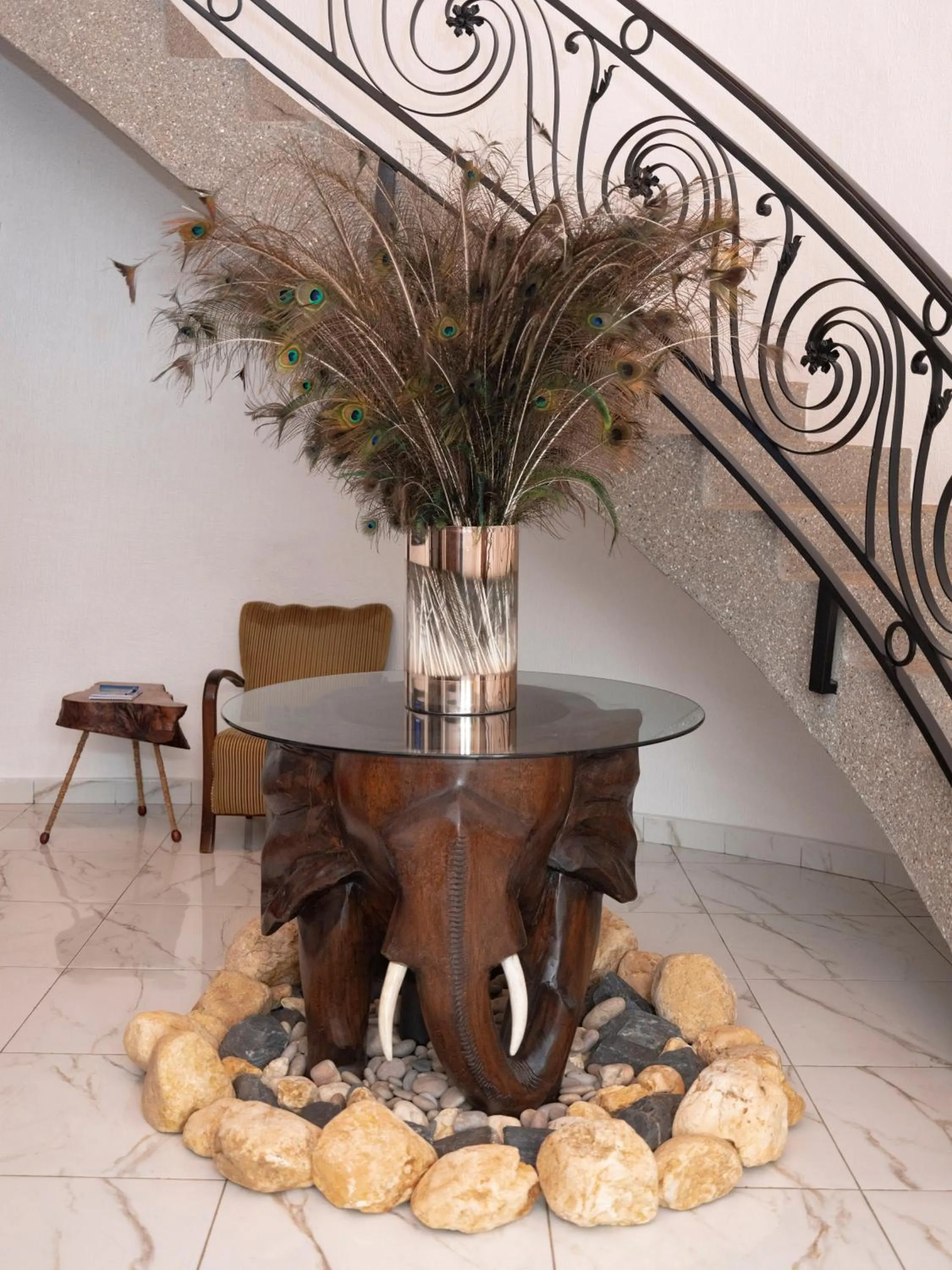 Seating area in The Haven Boutique Hotel