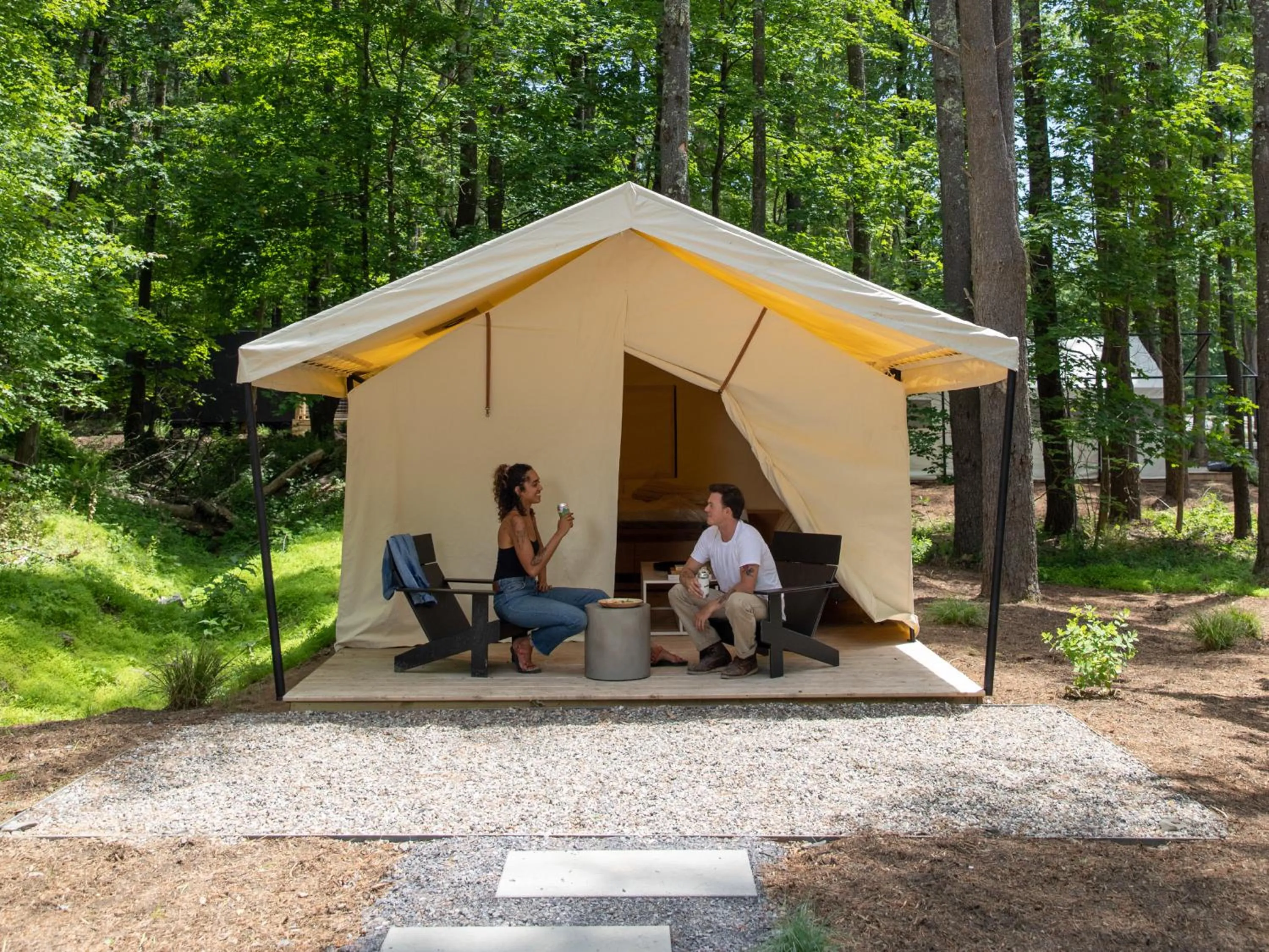 Patio in AutoCamp Catskills