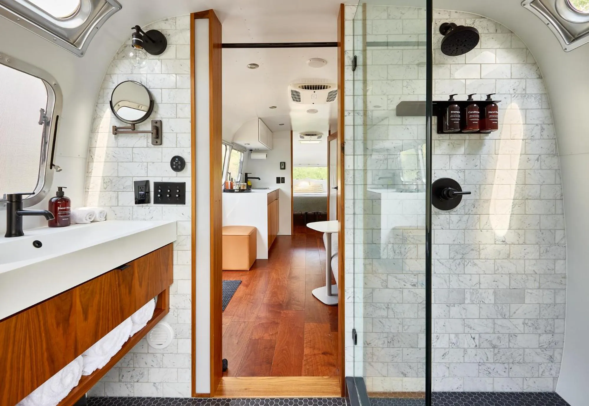 Bathroom in AutoCamp Catskills