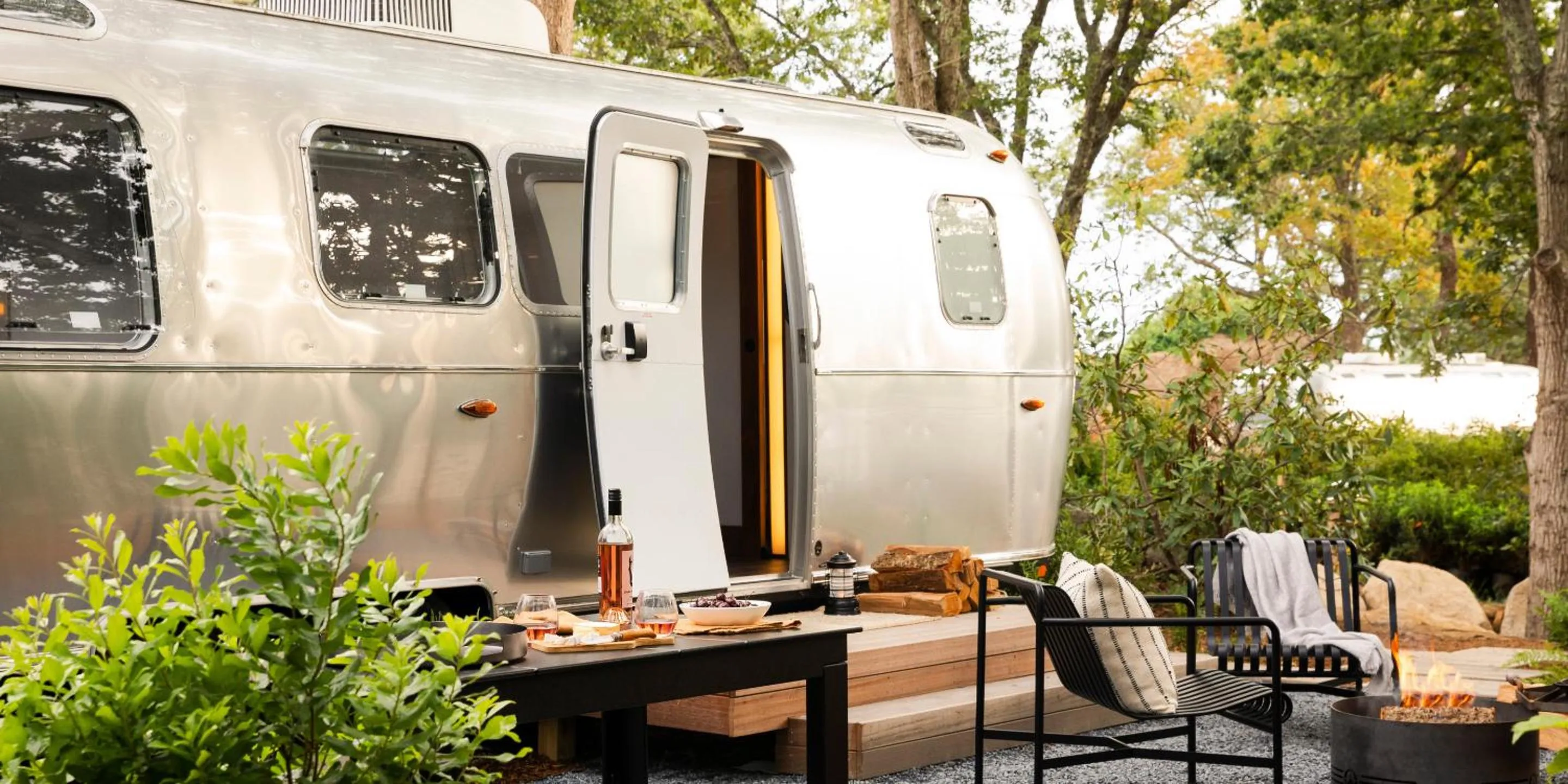 Patio in AutoCamp Catskills