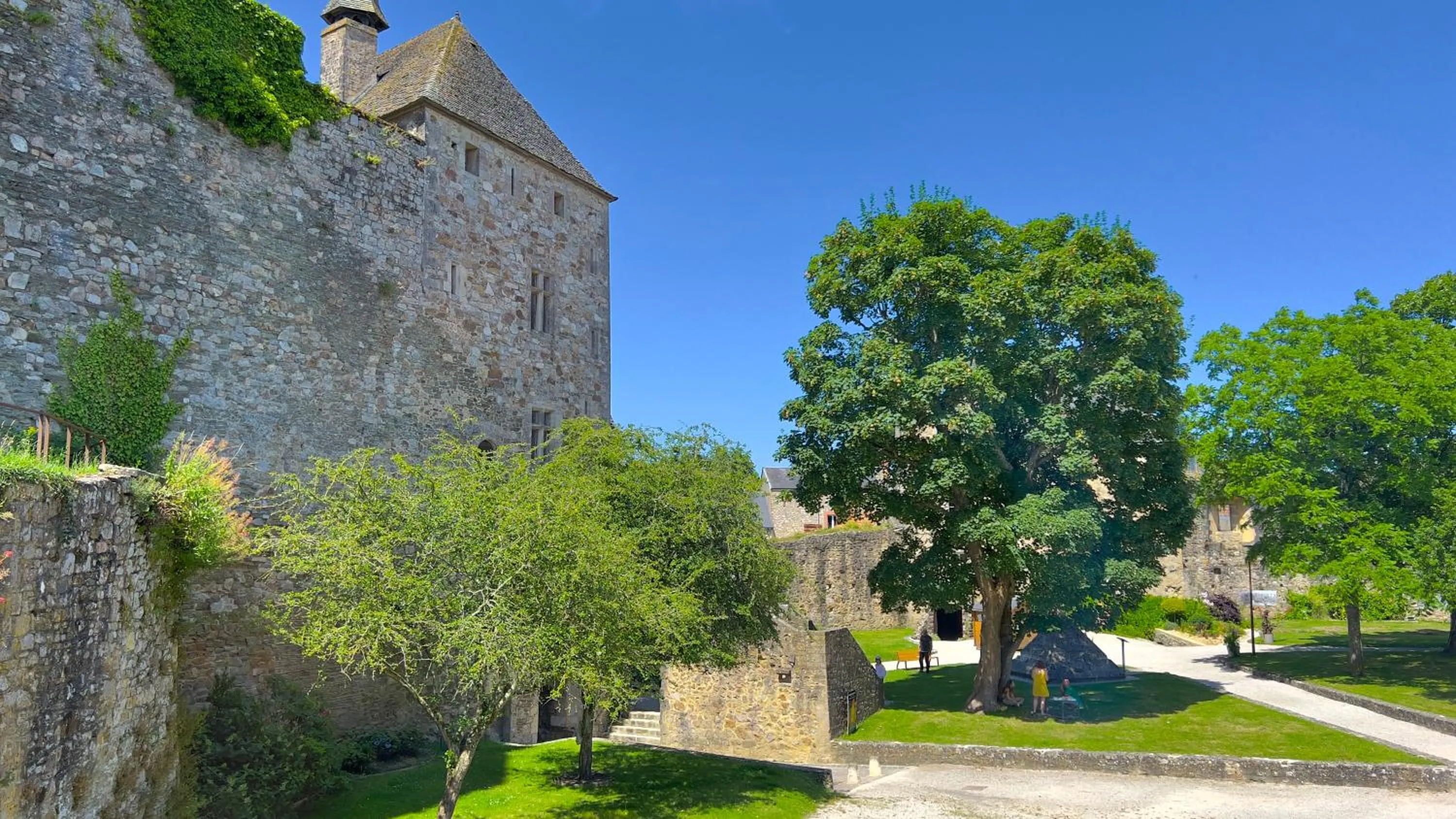 View (from property/room) in L'Hostellerie du Château de Bricquebec