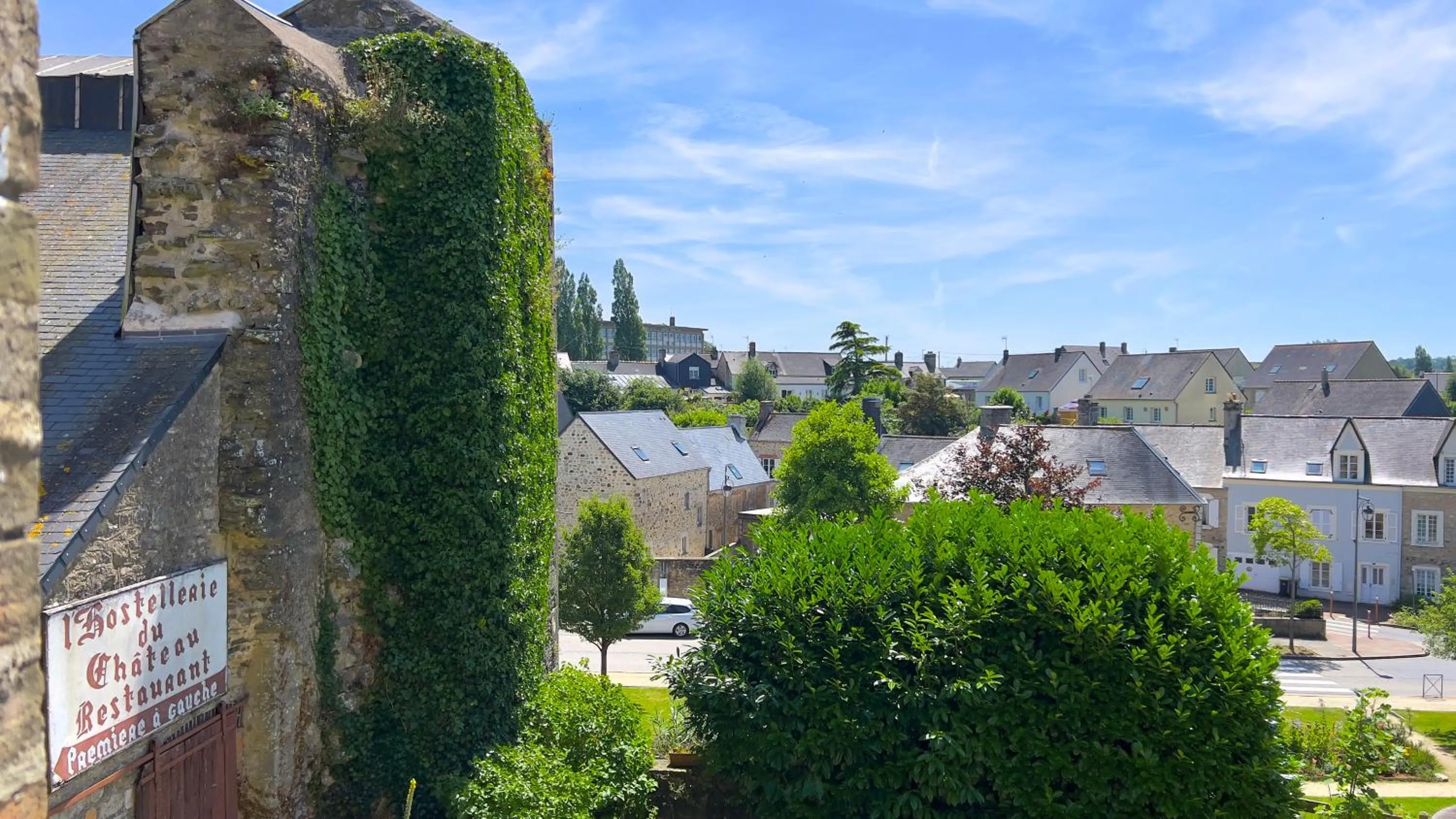 View (from property/room) in L'Hostellerie du Château de Bricquebec