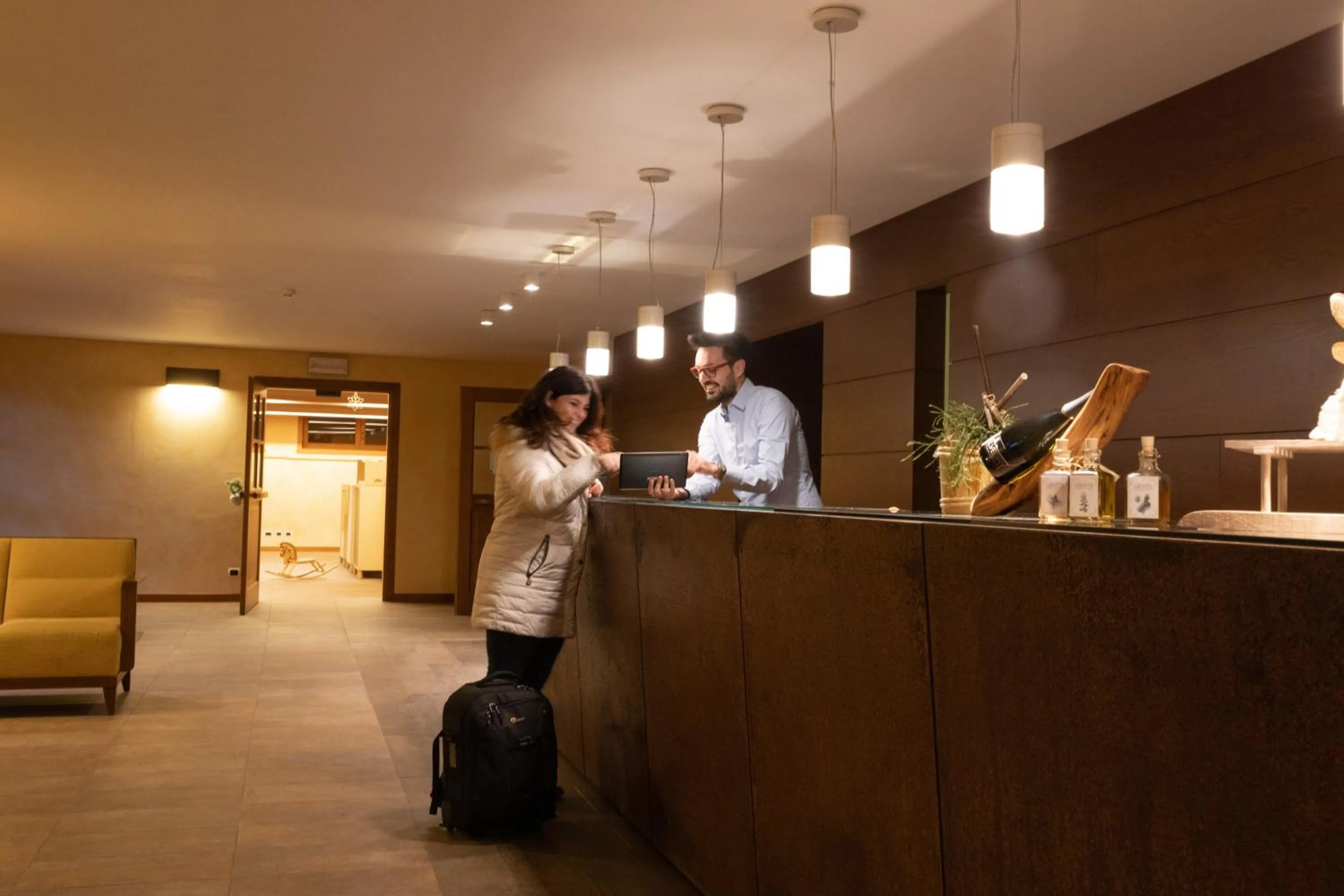Lobby or reception in Hotel Enzo Moro