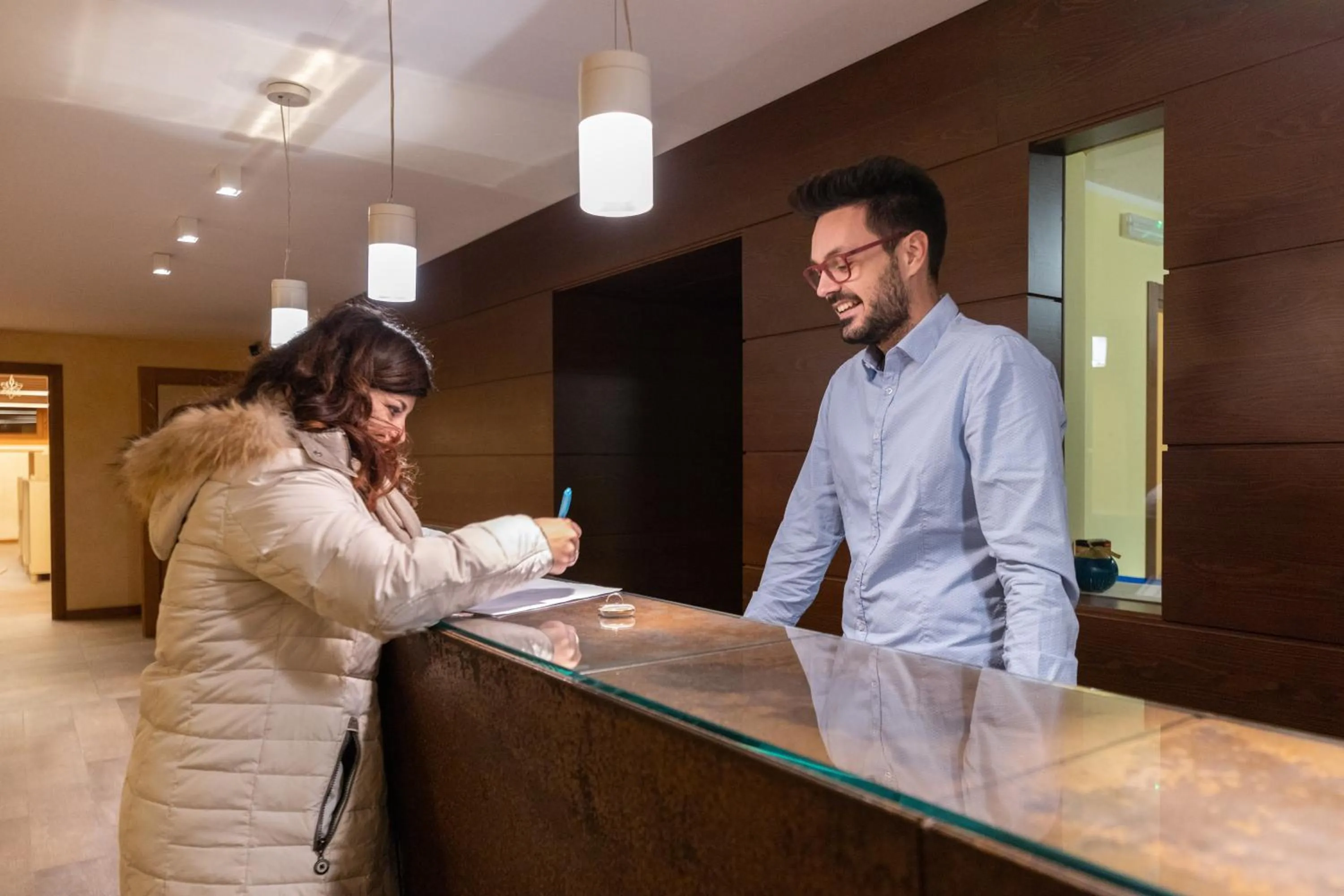 Lobby or reception in Hotel Enzo Moro