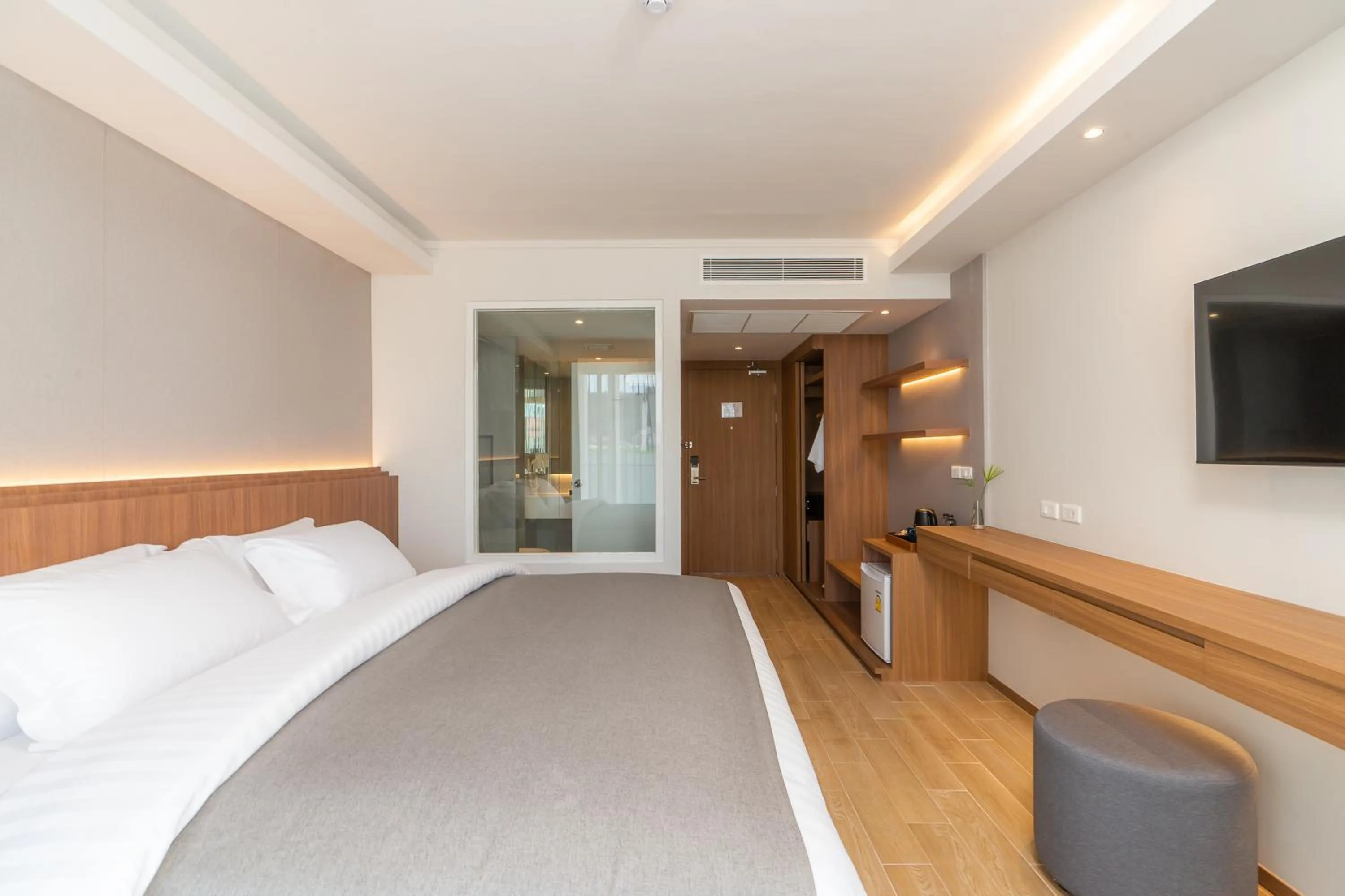 Bed in Shambhala Hotel Pattaya