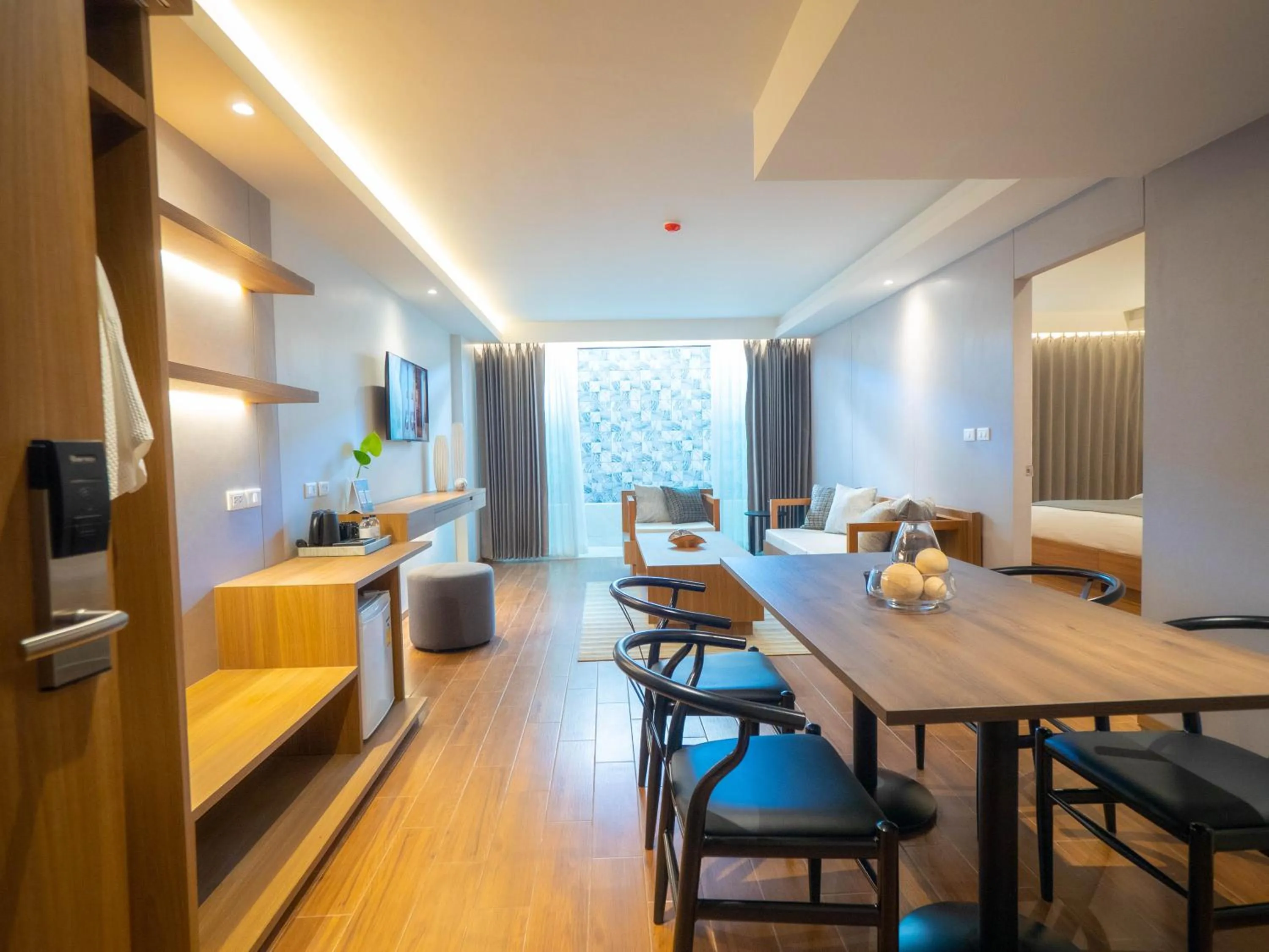 Living room in Shambhala Hotel Pattaya