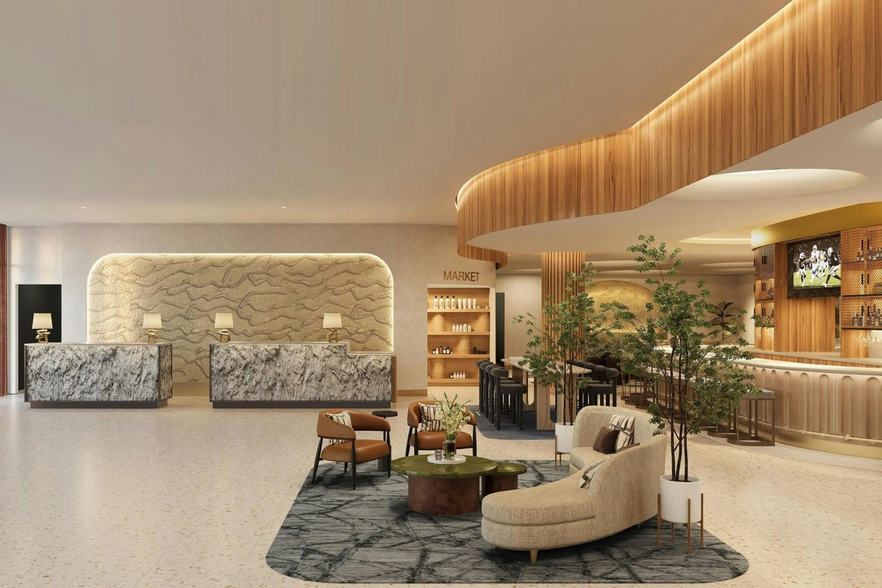 Lobby or reception in The Westin Galleria Dallas