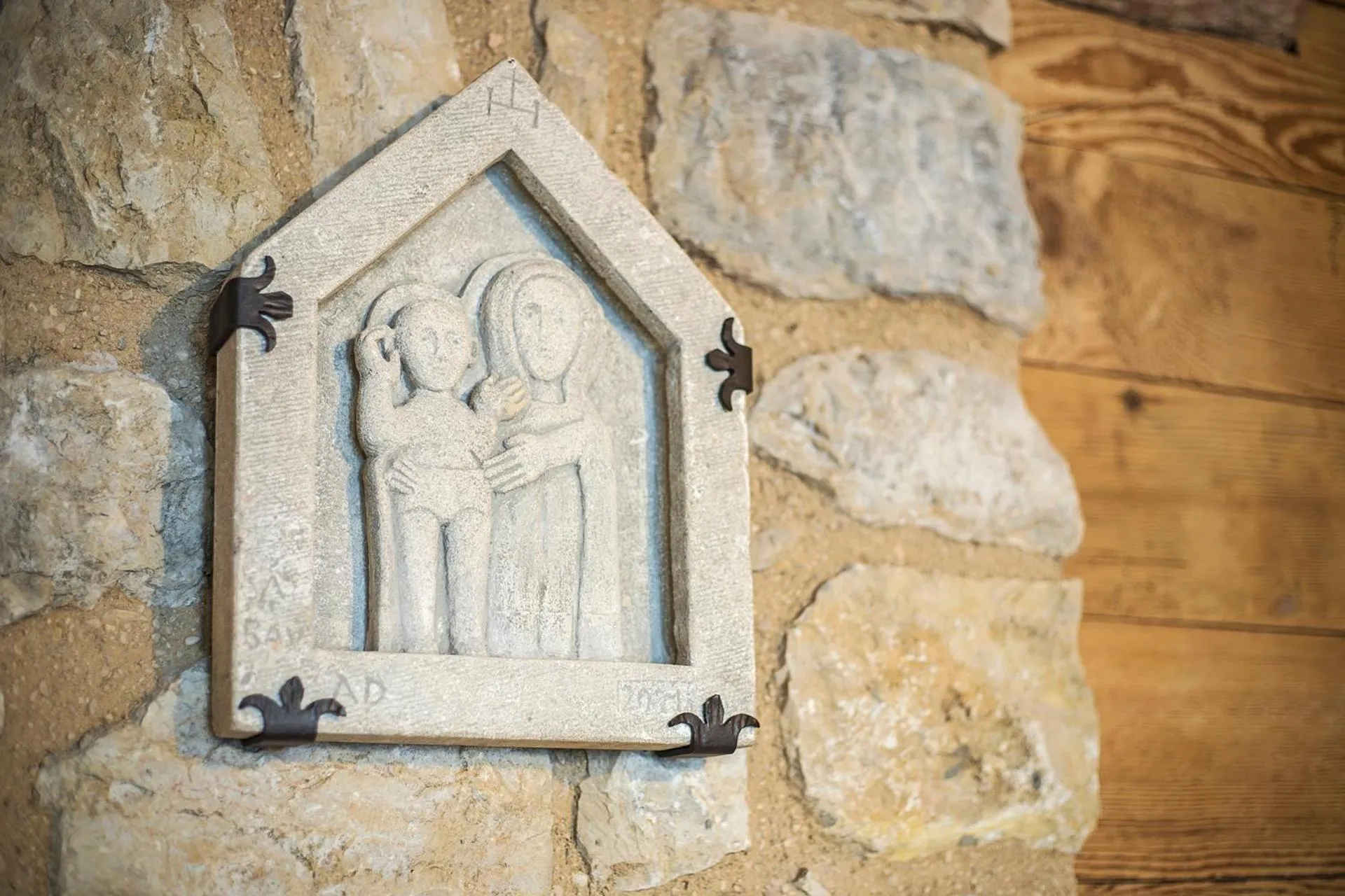 Decorative detail in Malga Laben