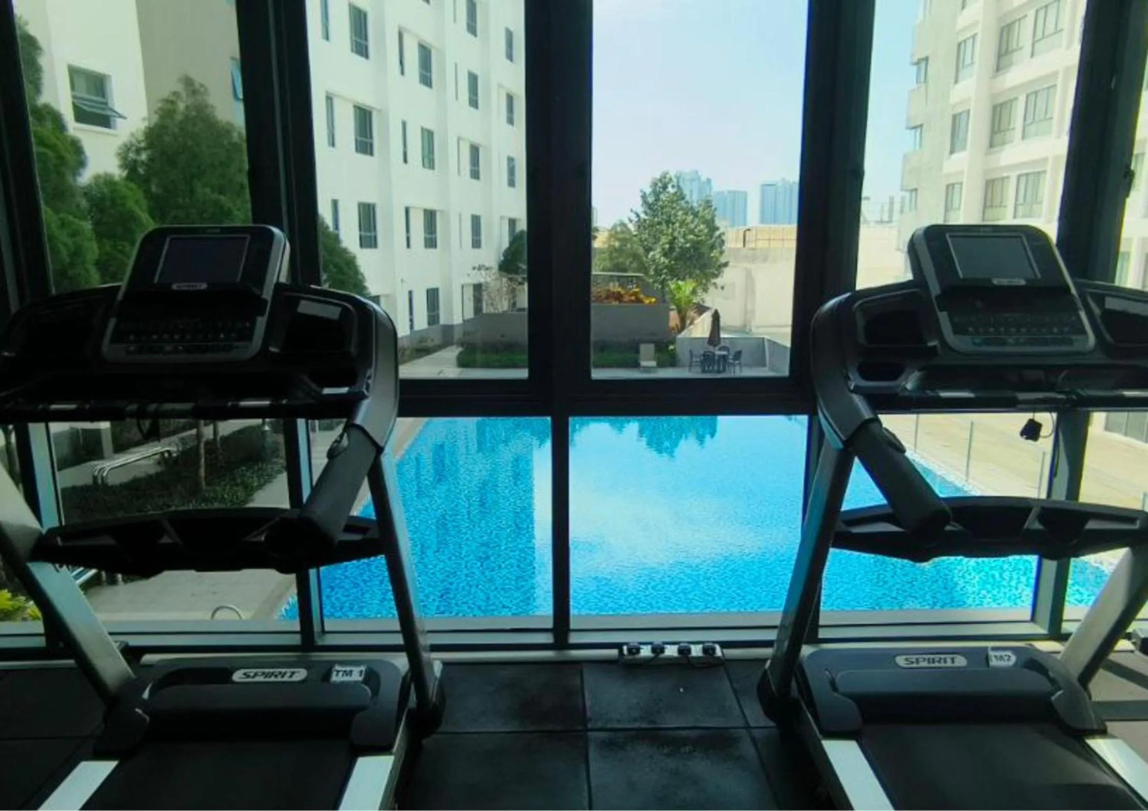 Swimming pool in Cozy Park View Stay Above DPulze Mall #DP1