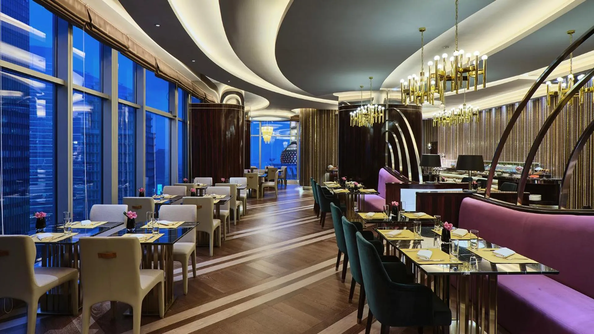 Lounge or bar, Restaurant/Places to Eat in Grand Kempinski Hotel Shanghai