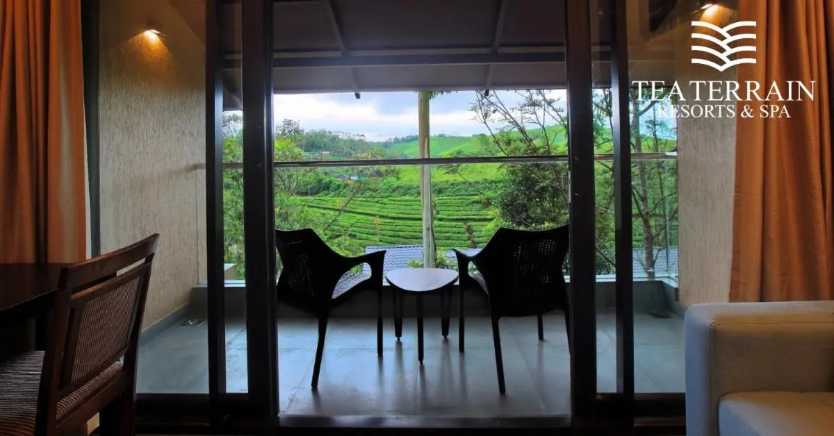 Inner courtyard view in Tea Terrain Resorts & Spa