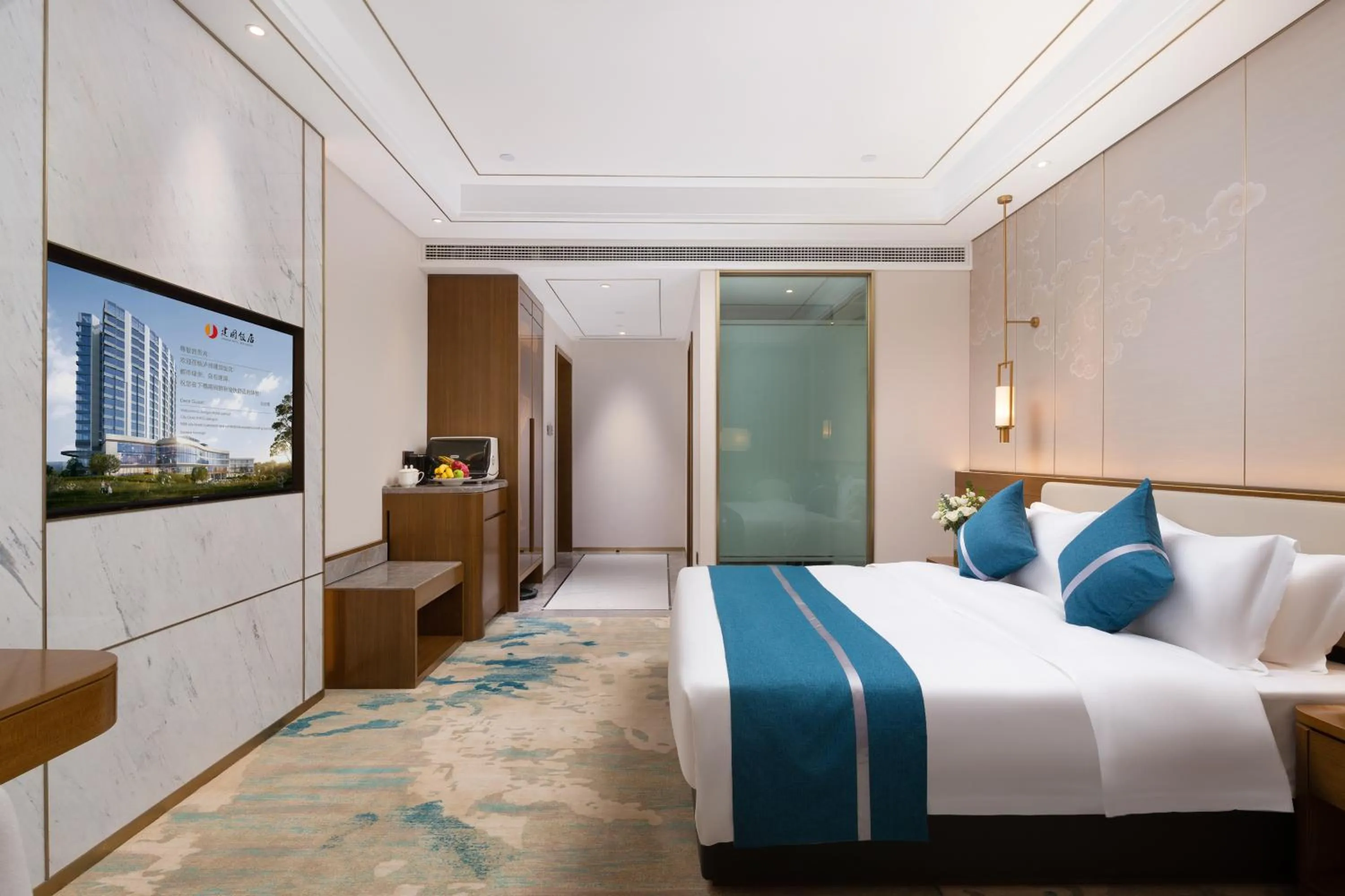 Bed in Luzhou Jianguo Hotel