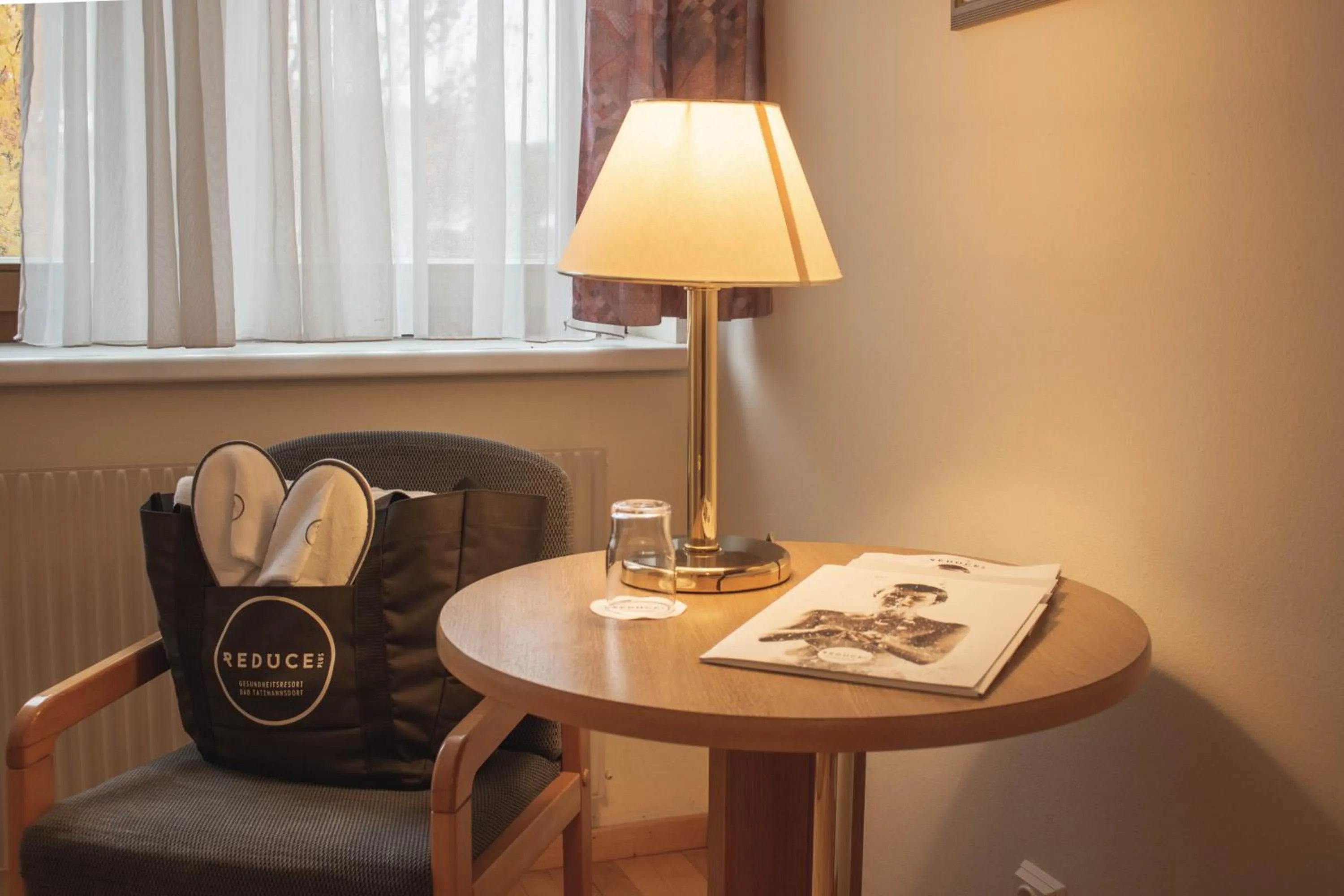 Seating area in Reduce Hotel Vital