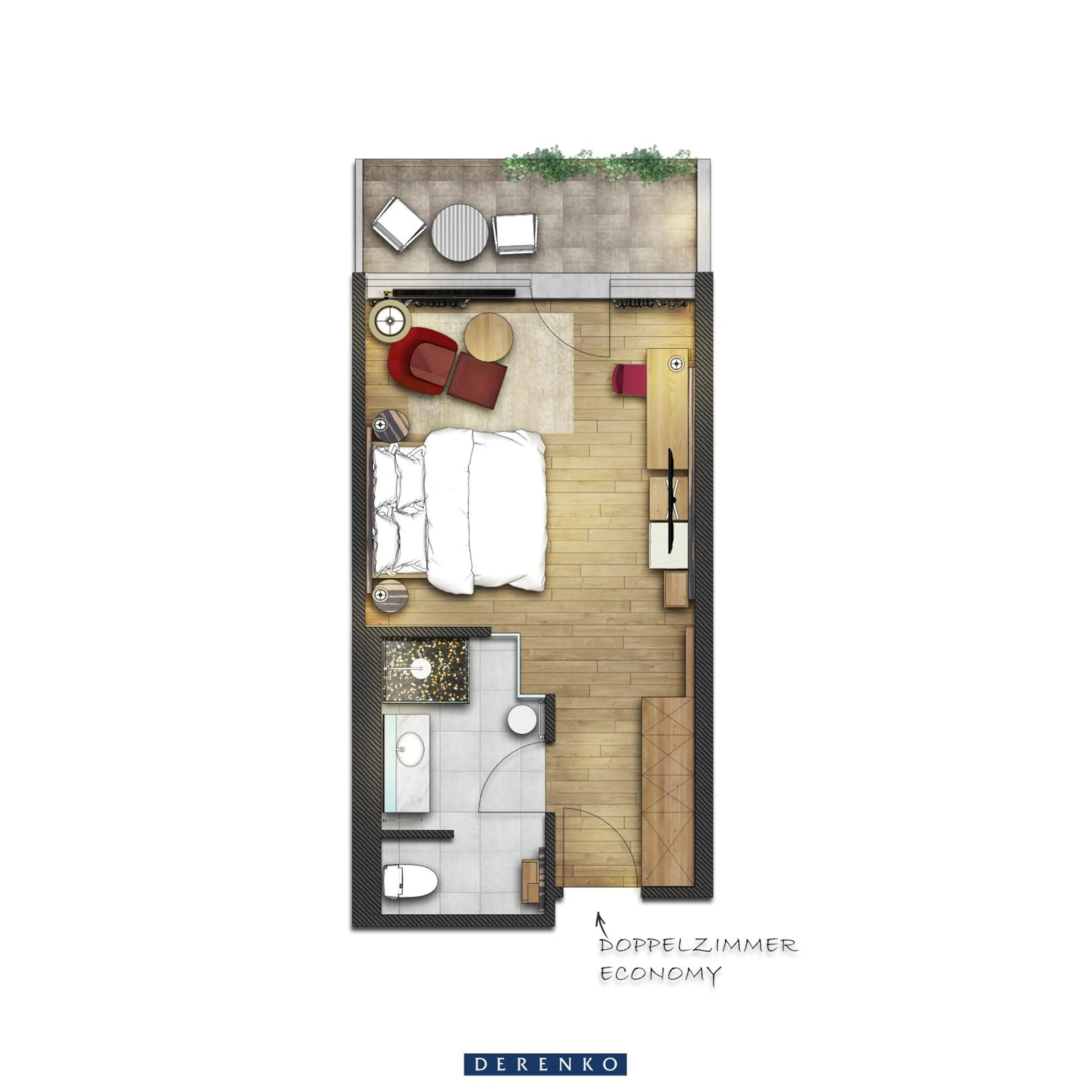 Floor plan in Reduce Hotel Vital