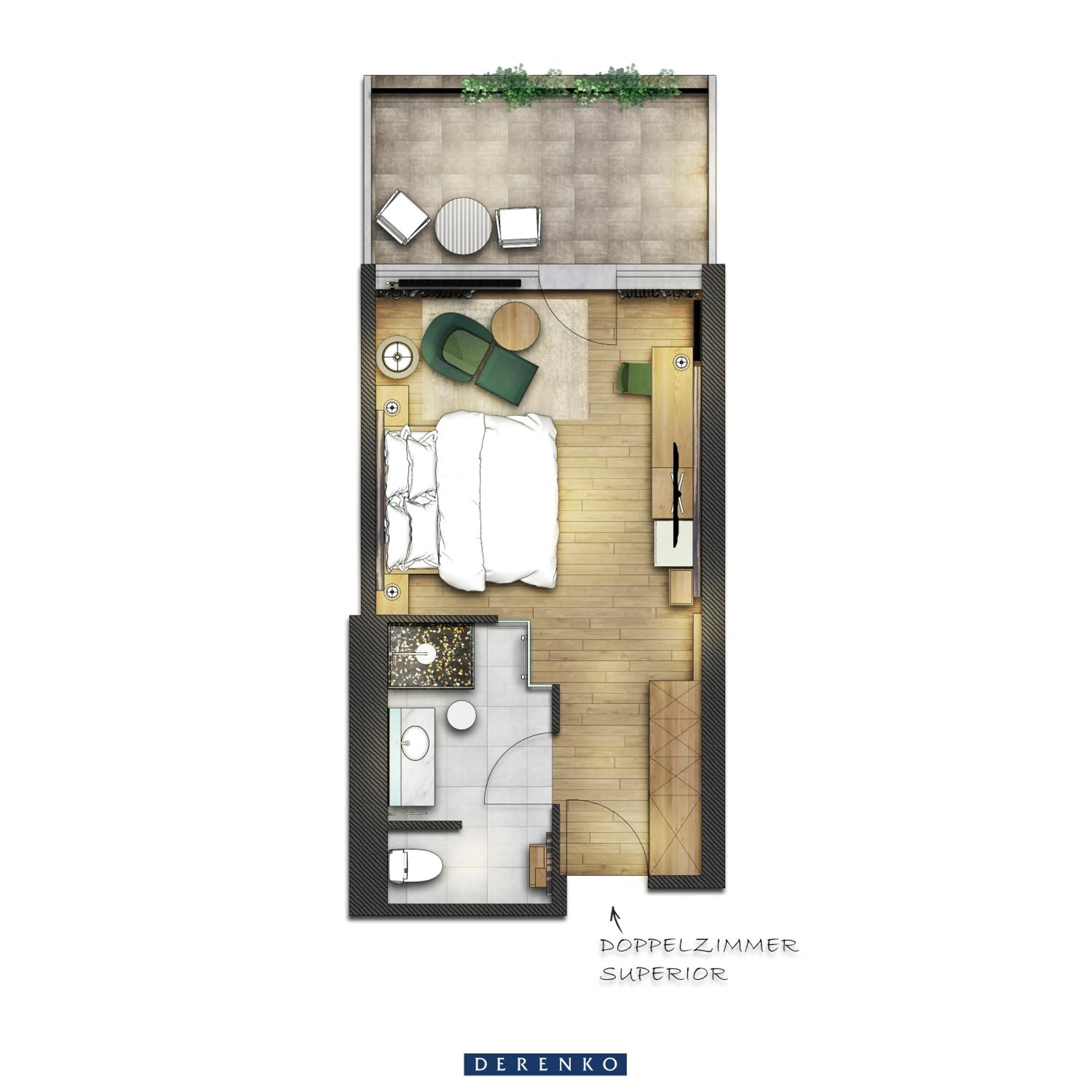 Floor plan in Reduce Hotel Vital