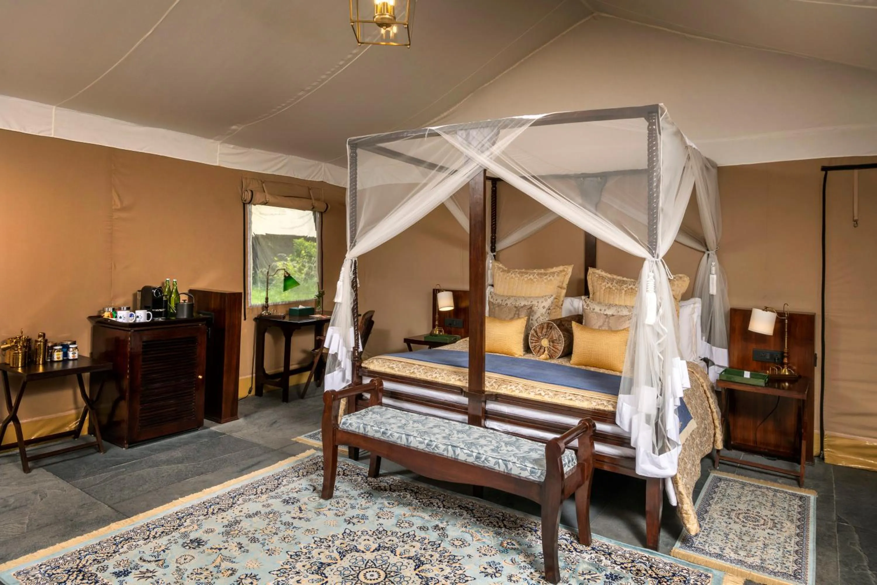 Bed in Aalia Jungle Retreat and Spa, Bandarjudh, Haridwar - Araiya Anthology