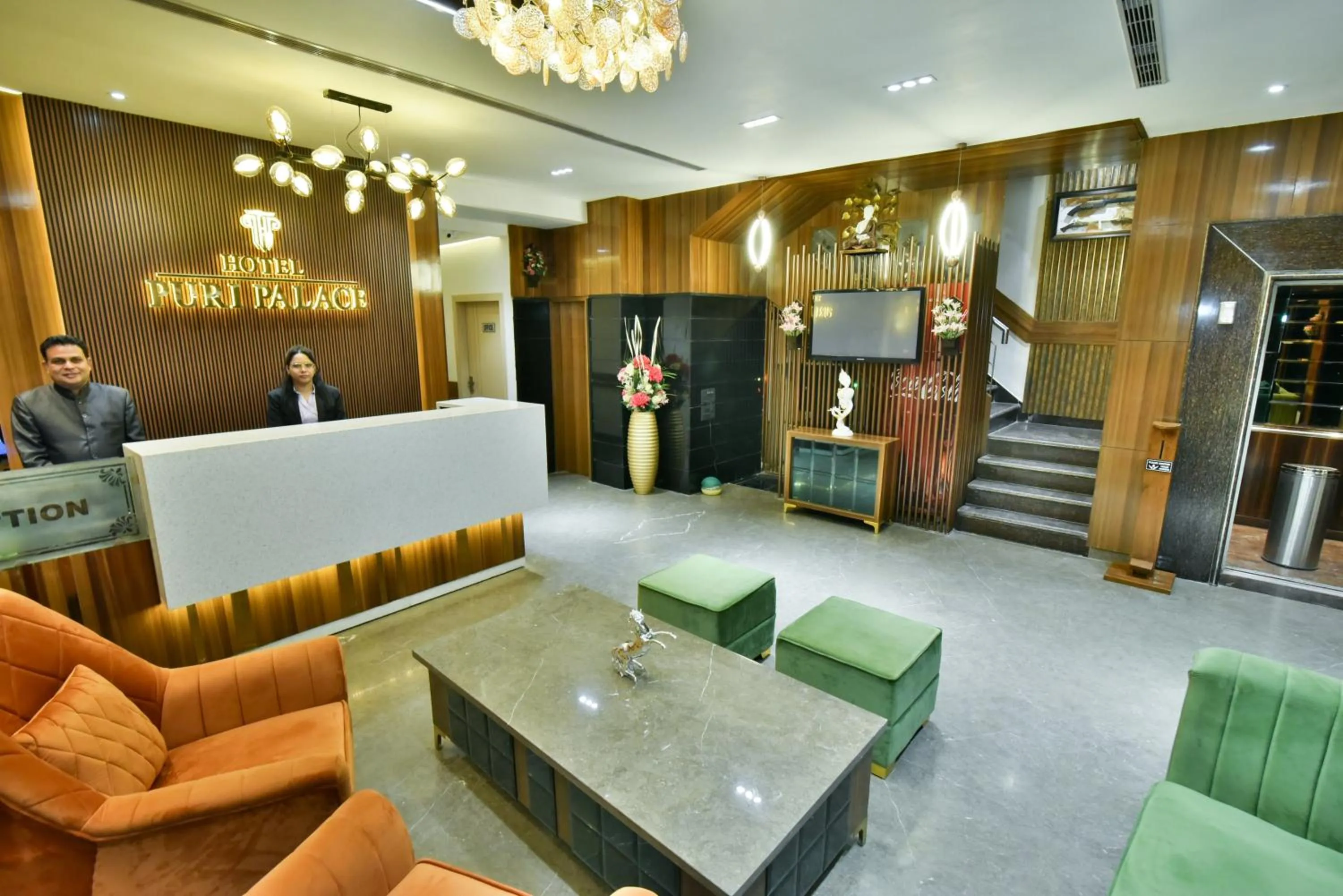 Lobby or reception in Hotel Puri Palace