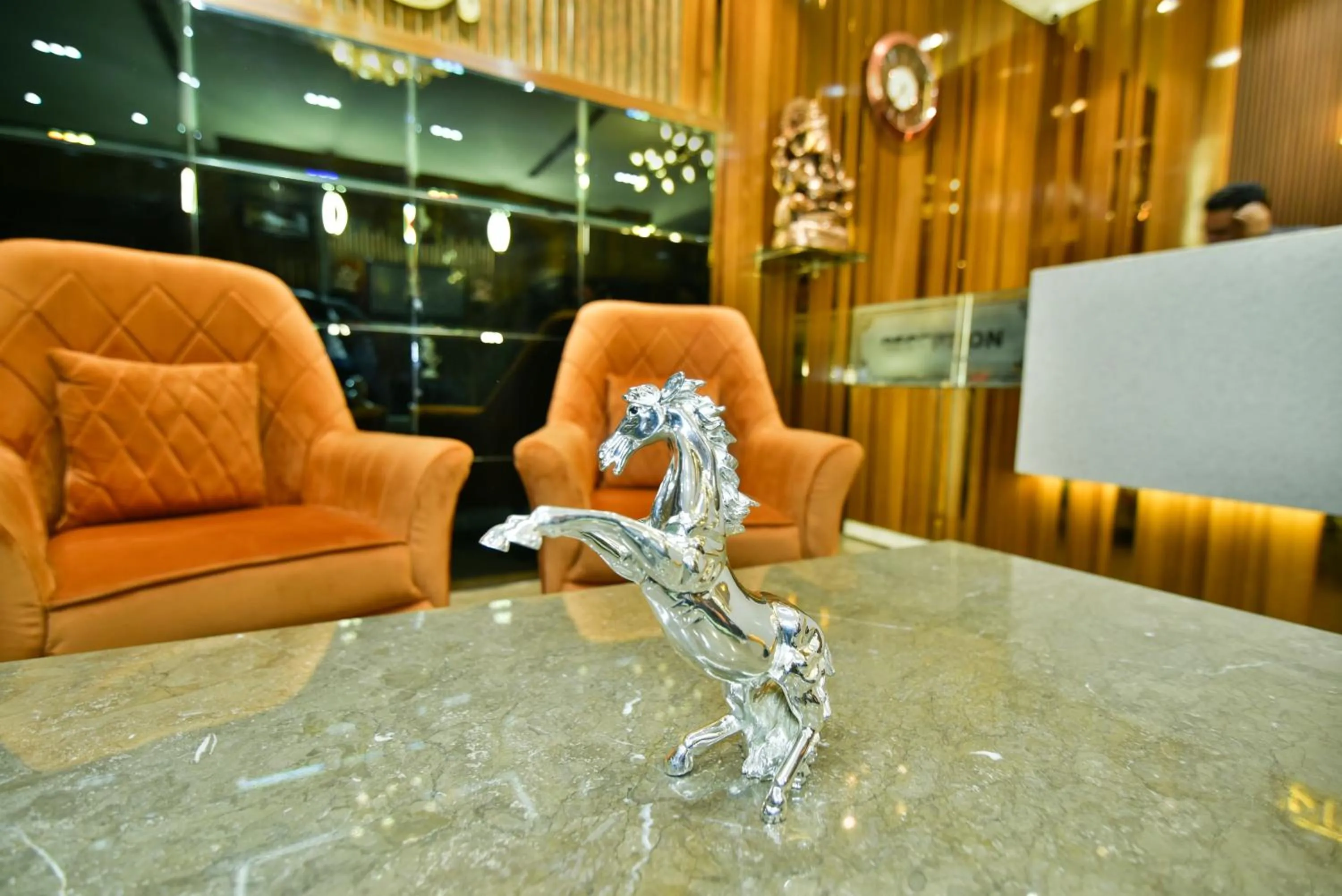 Seating area in Hotel Puri Palace