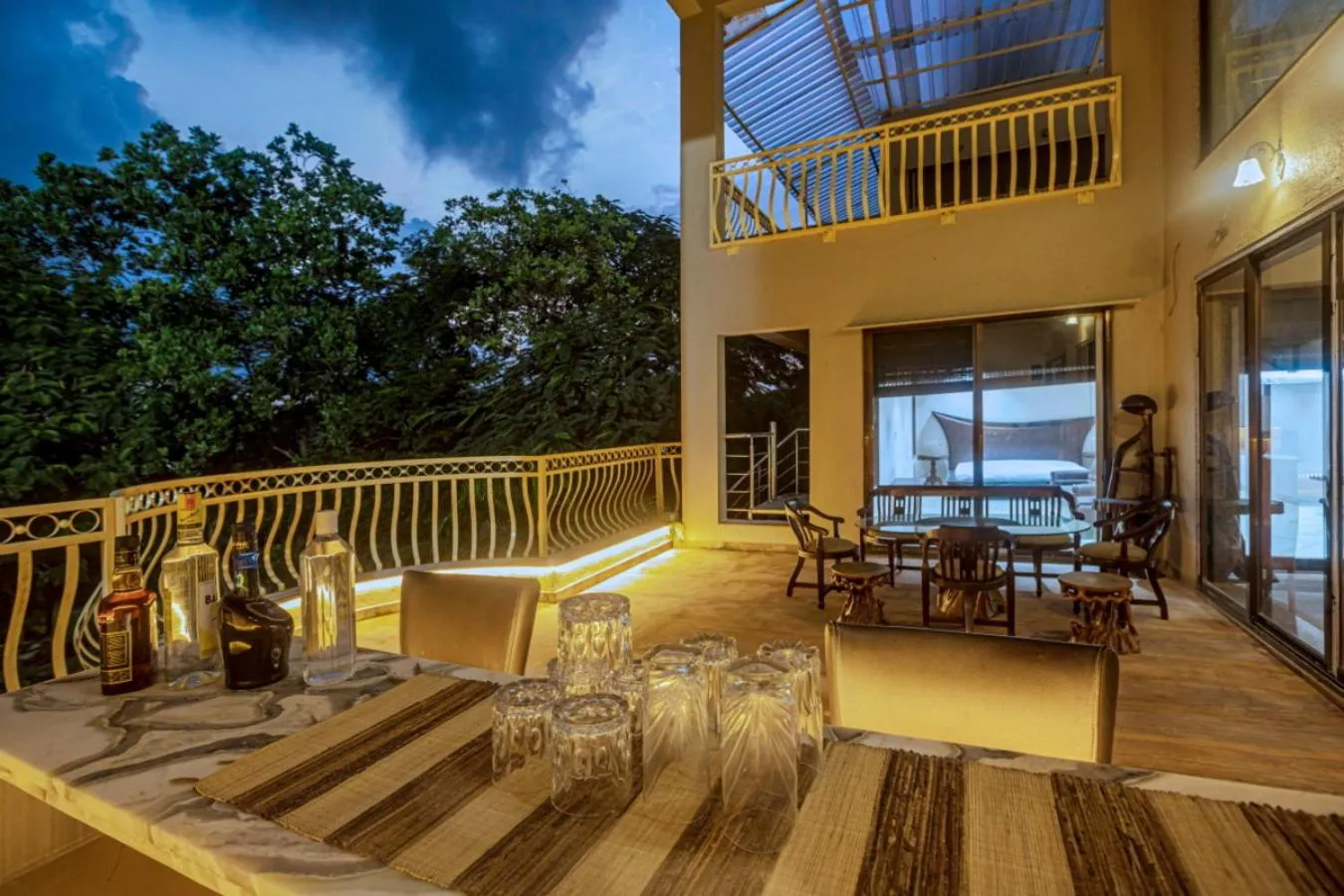 Natural landscape in SaffronStays Aura - 4BR luxury pool villa with gym, BBQ deck, lawns & indoor games near Kihim Beach