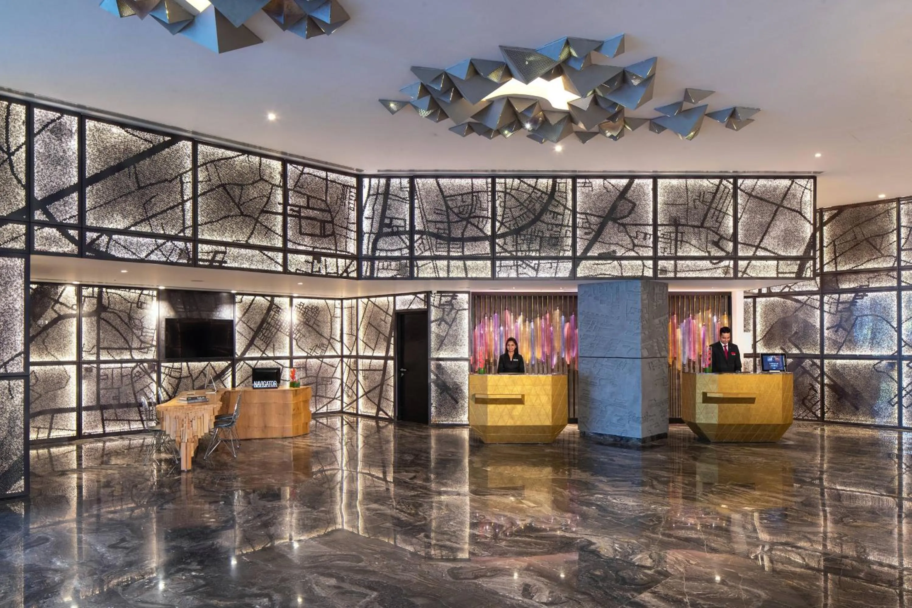 Lobby or reception in Renaissance Ahmedabad Hotel