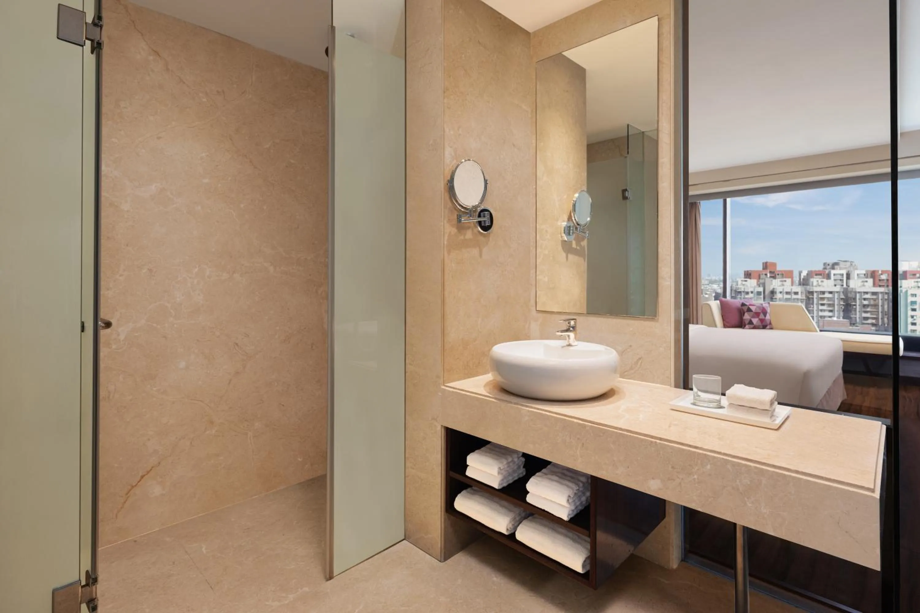 Bathroom in Renaissance Ahmedabad Hotel