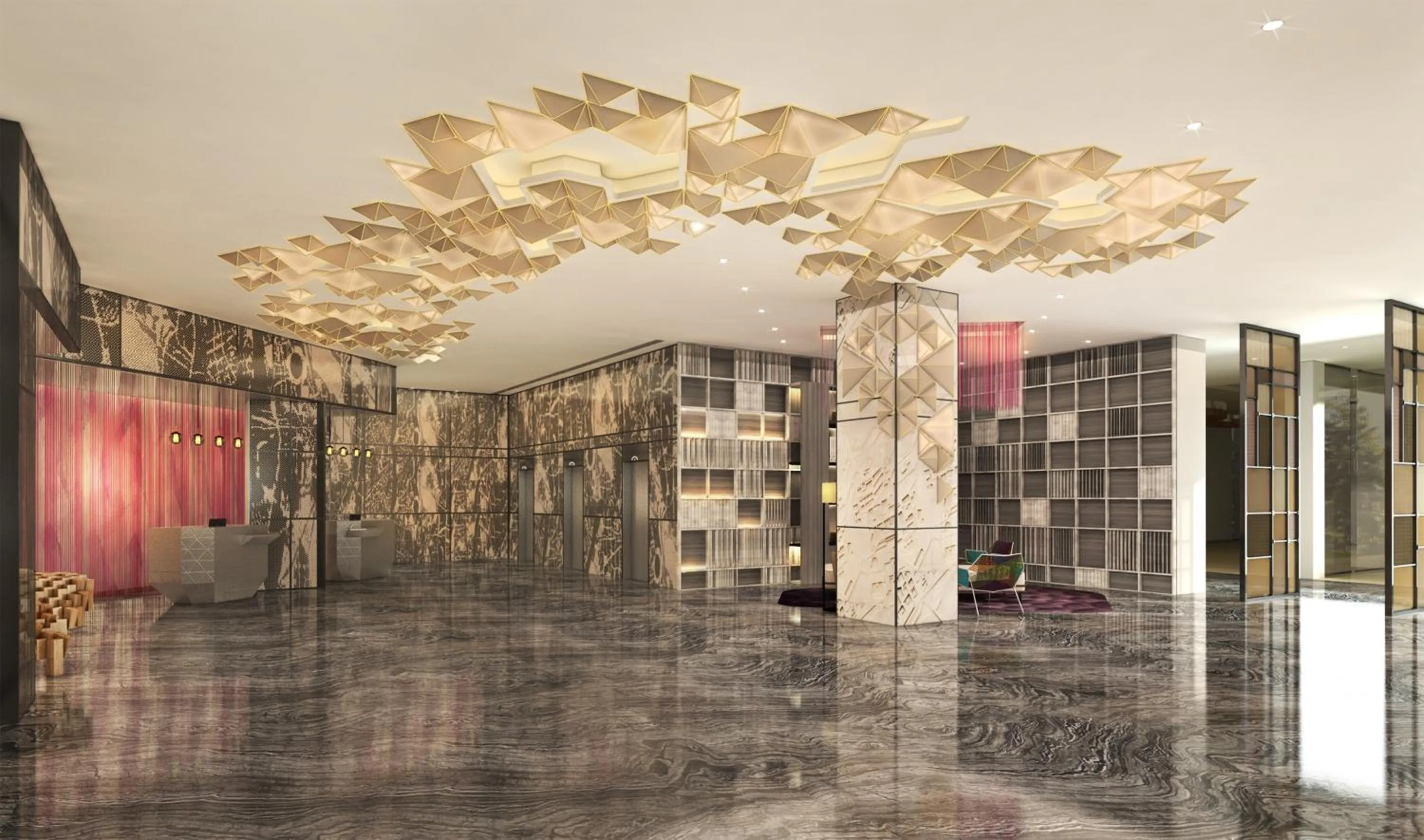 Lobby or reception in Renaissance Ahmedabad Hotel