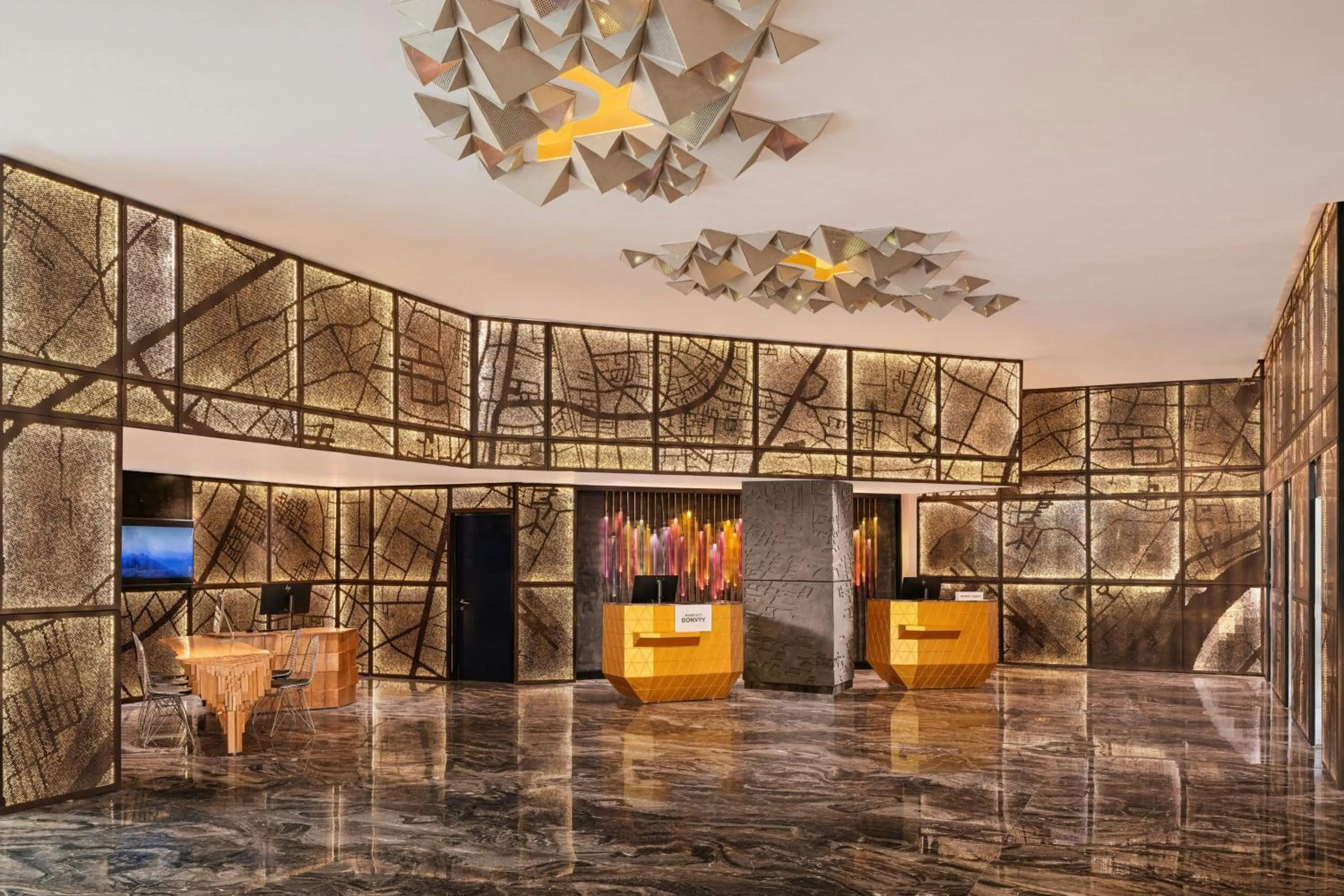 Lobby or reception in Renaissance Ahmedabad Hotel