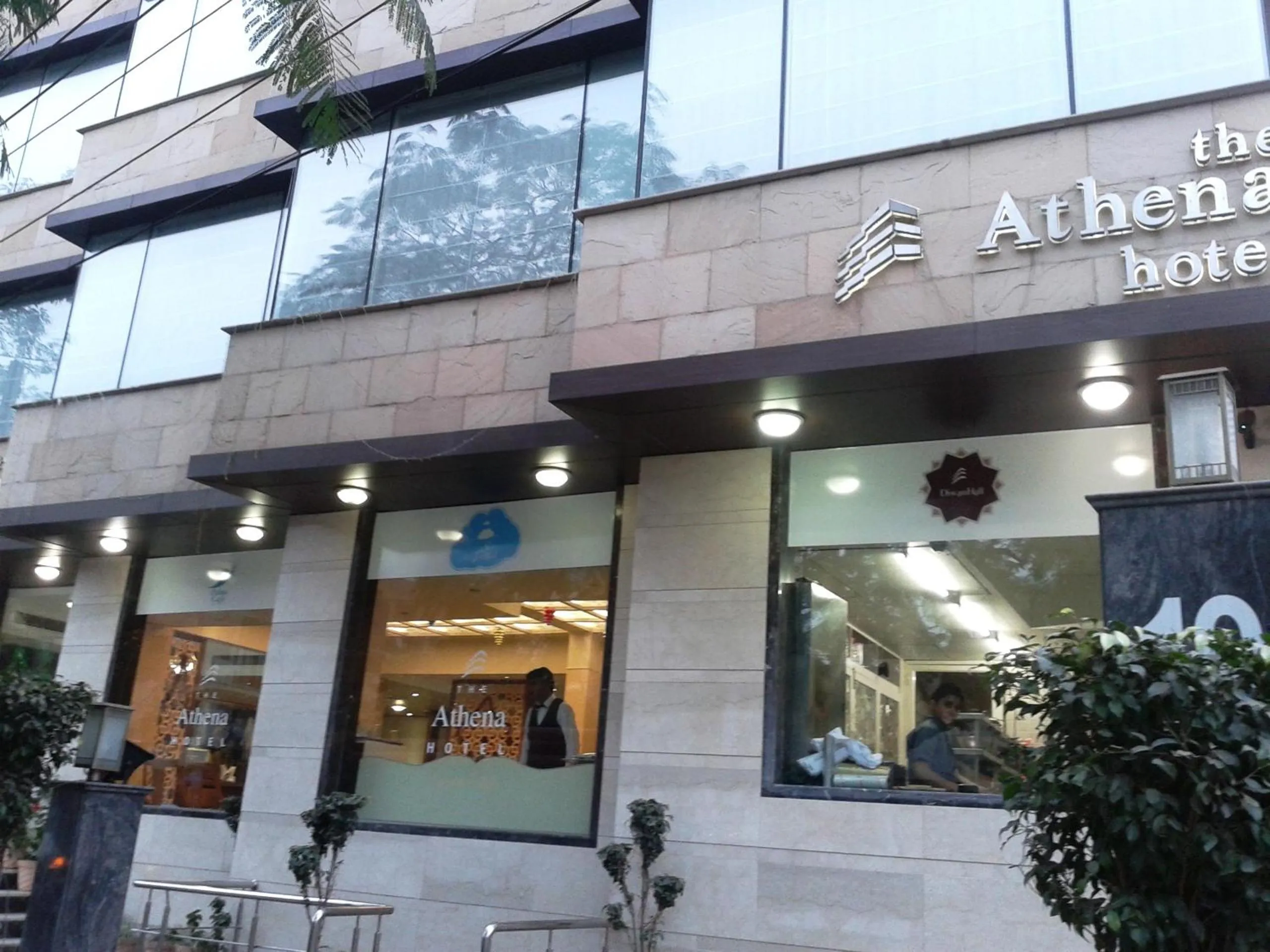 Facade/entrance in Hotel Athena