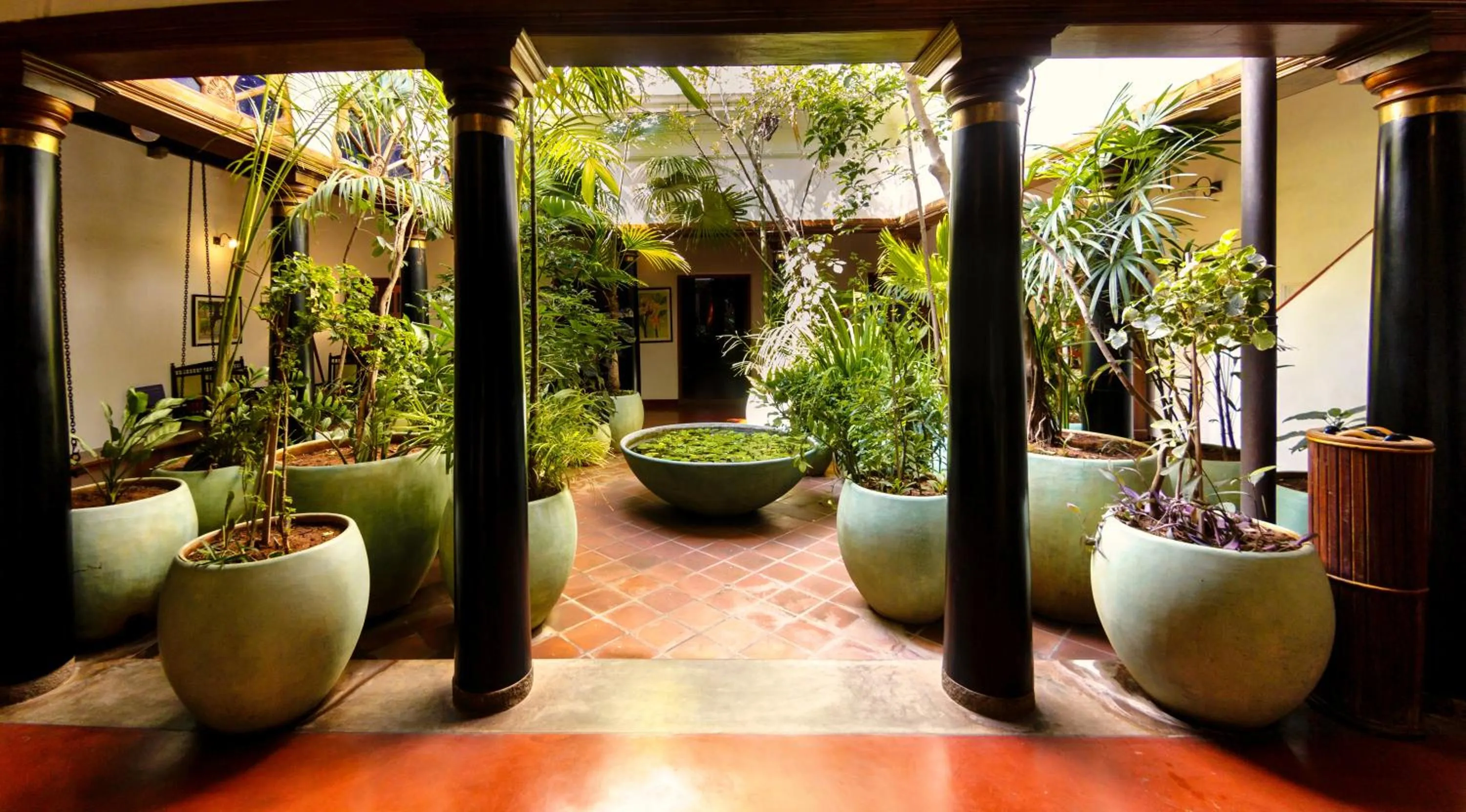 Lobby or reception in Maison Perumal Pondicherry - A CGH Earth Experience