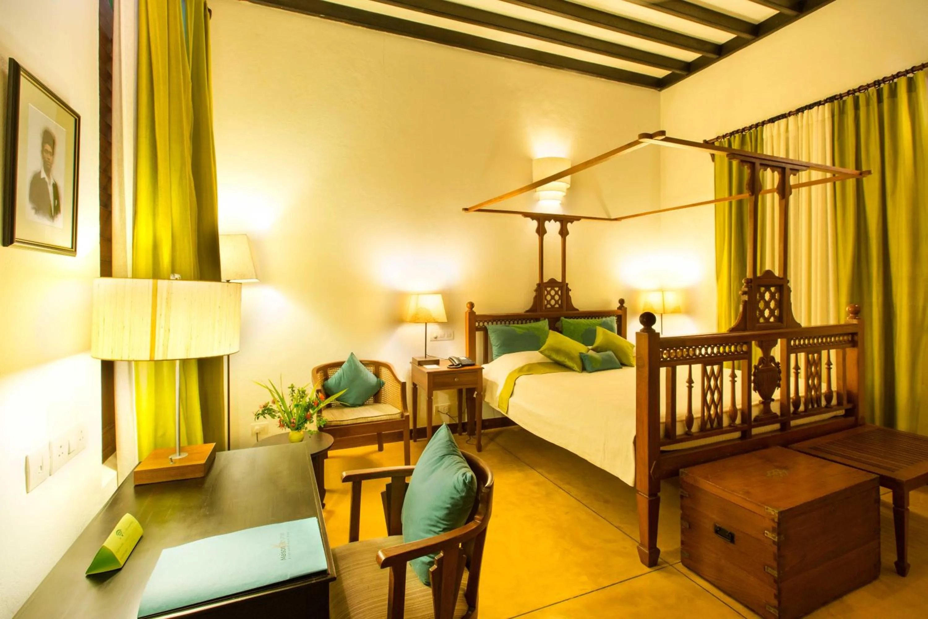 Photo of the whole room, Bed in Maison Perumal Pondicherry - A CGH Earth Experience