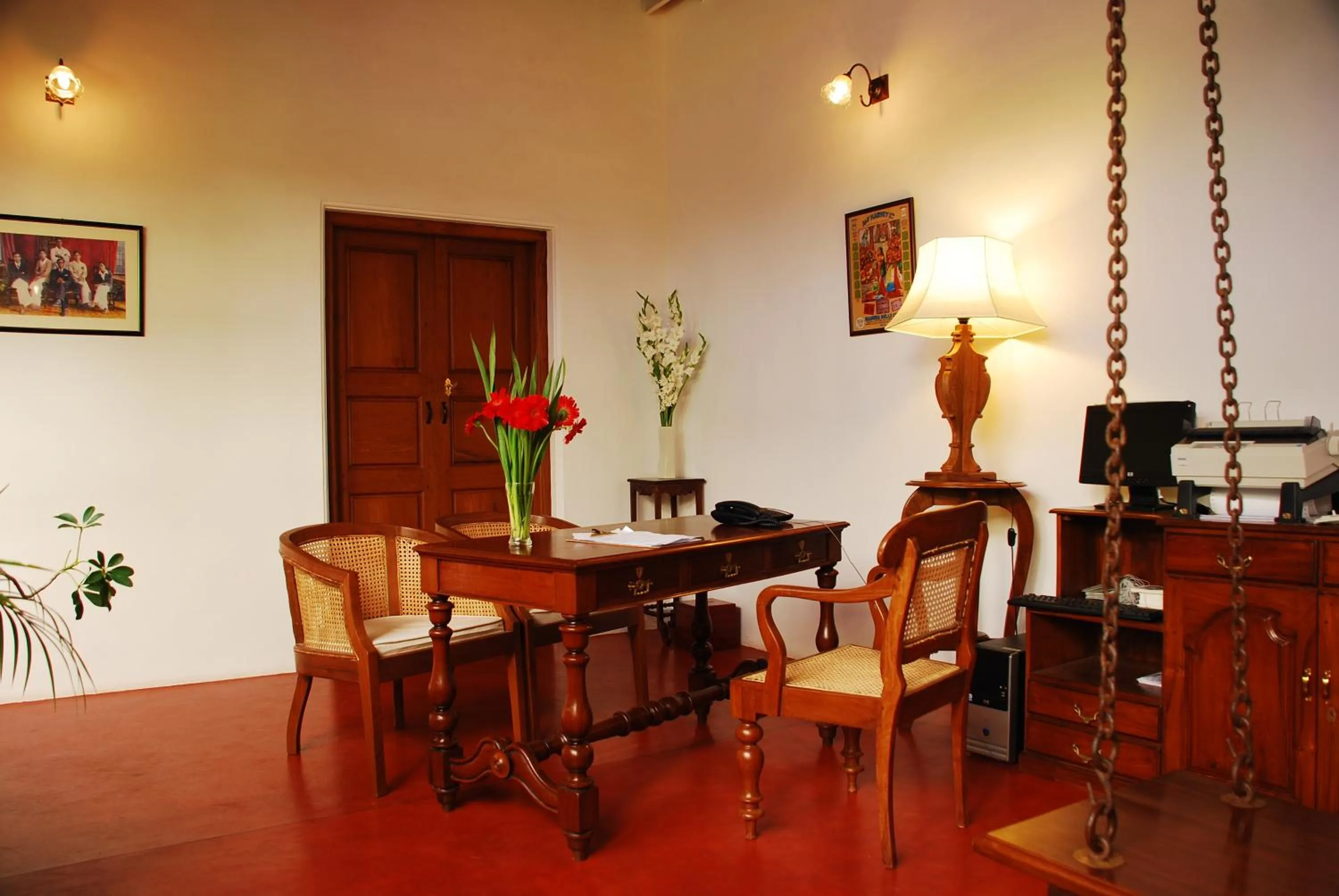 Lobby or reception in Maison Perumal Pondicherry - A CGH Earth Experience
