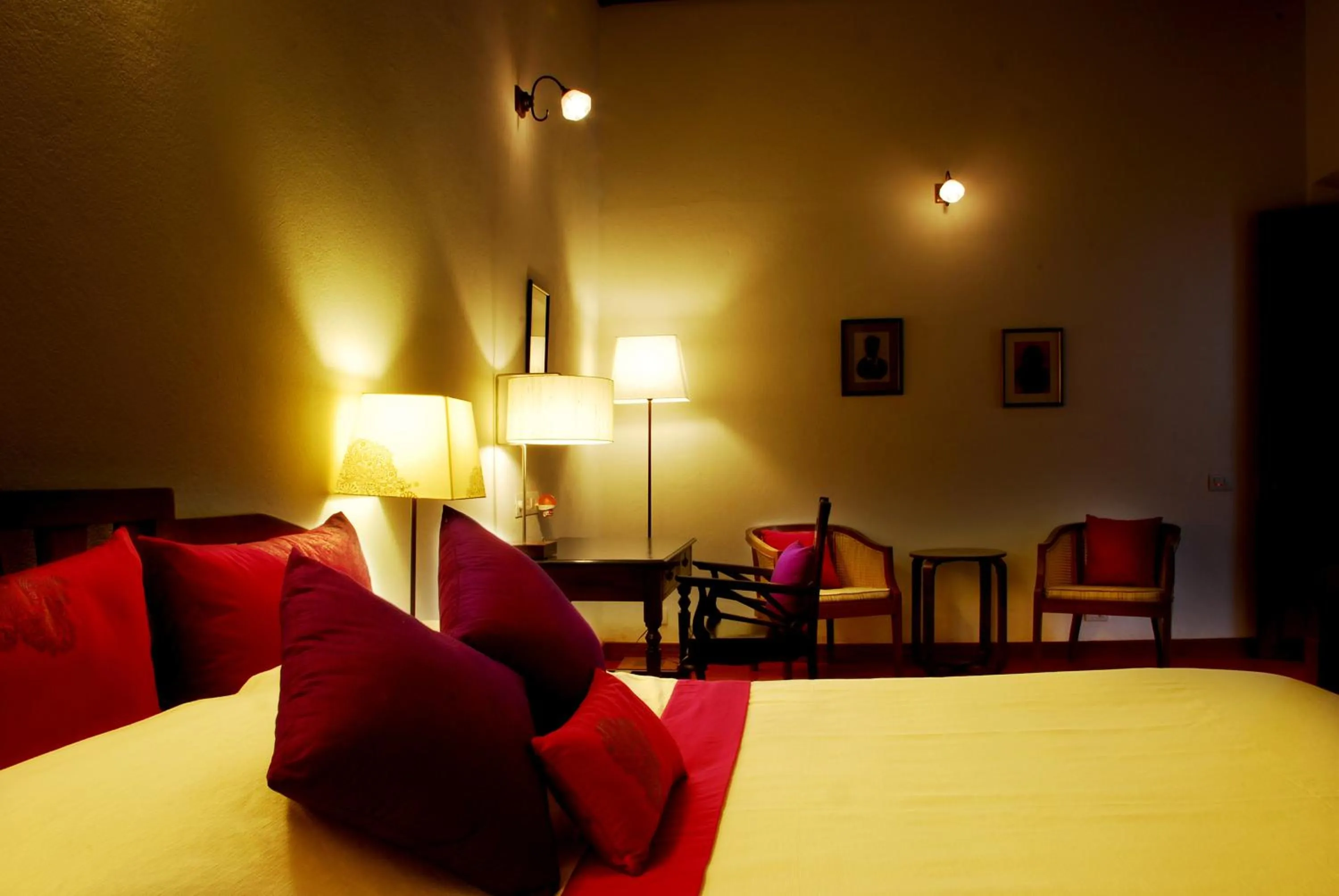 Bed in Maison Perumal Pondicherry - A CGH Earth Experience