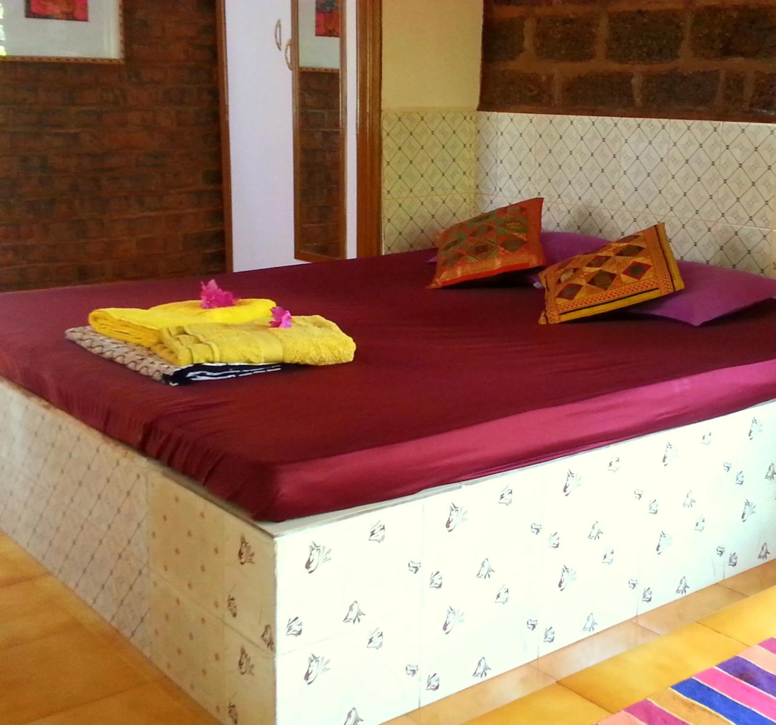 Bed in Namaste Yoga Farm