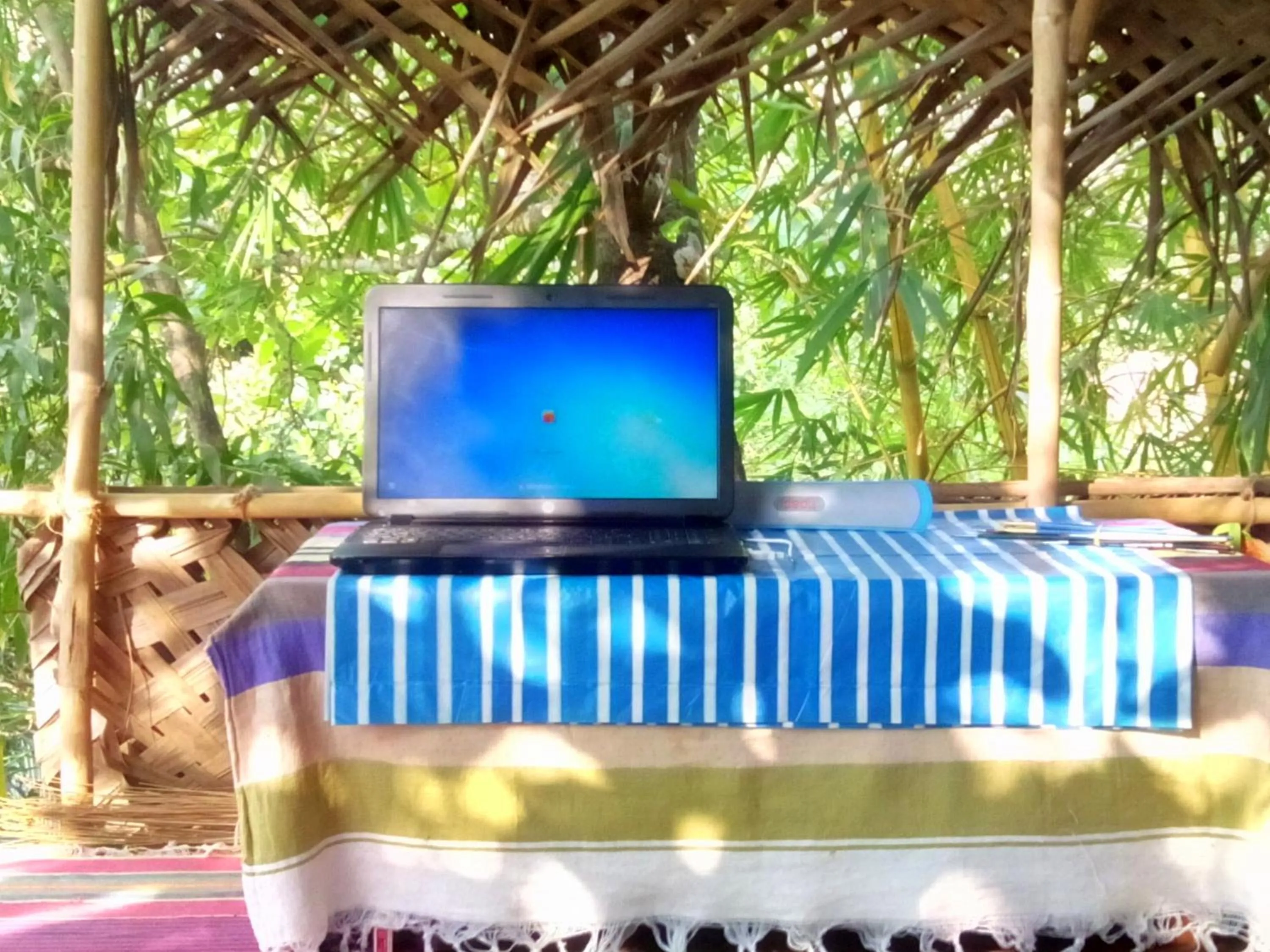 Decorative detail in Namaste Yoga Farm