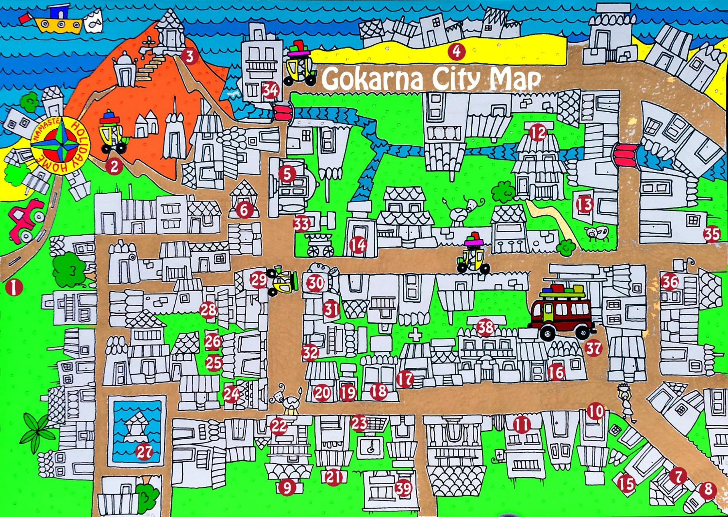 Off site in Namaste Yoga Farm