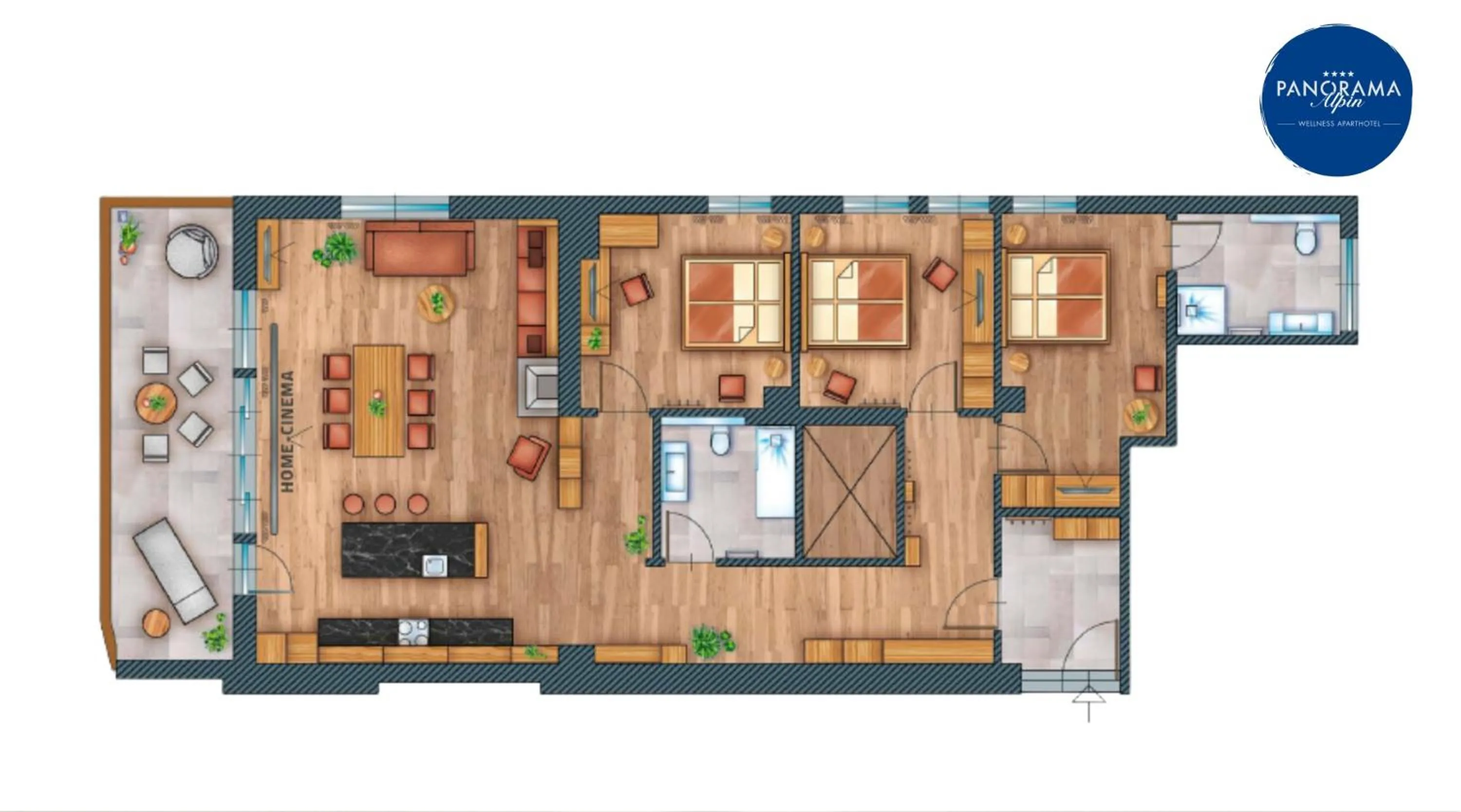 Wellness Aparthotel Panorama Alpin - Ferienwohnungen Jerzens im Pitztal