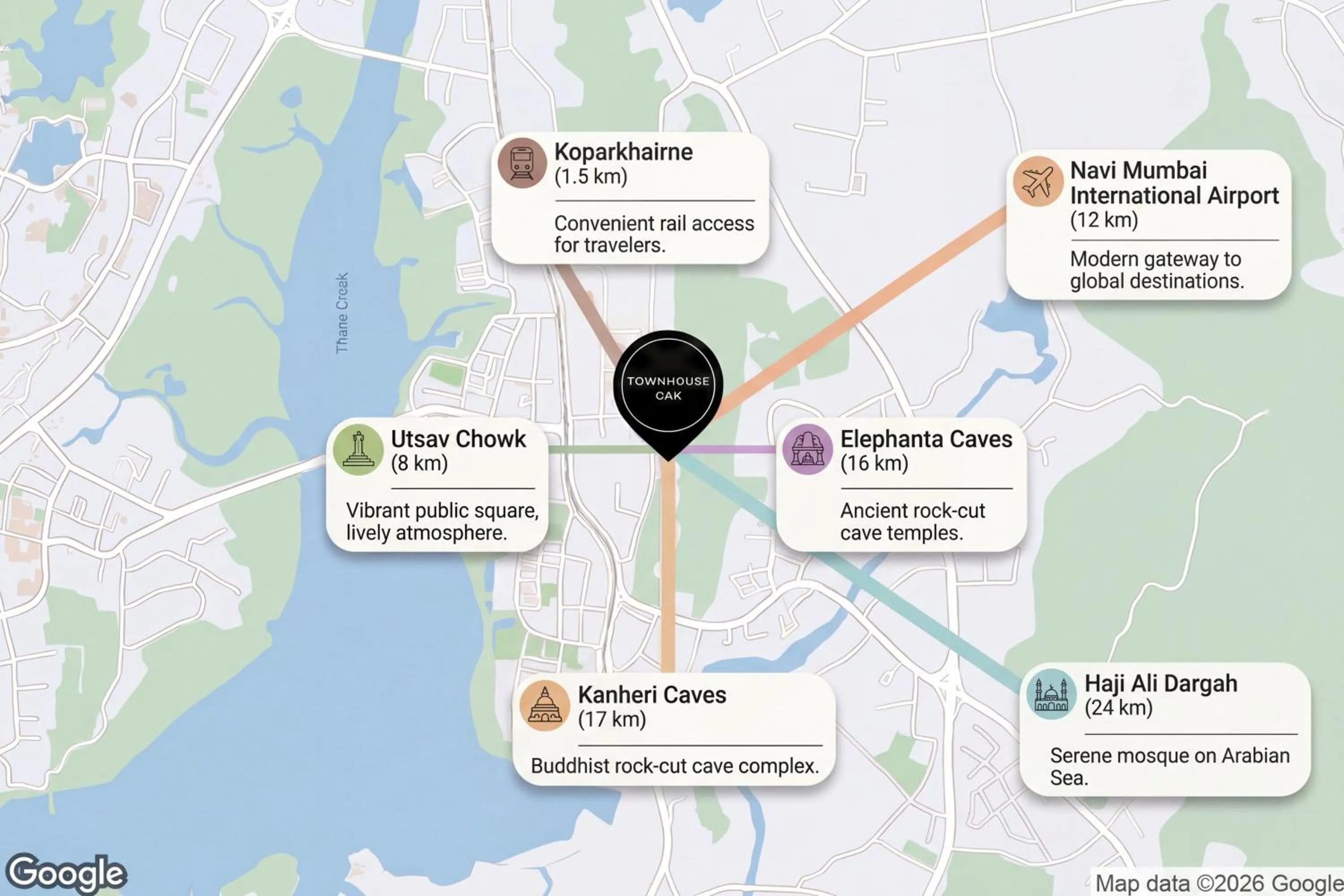 Nearby landmark in Super Townhouse Oak Vashi