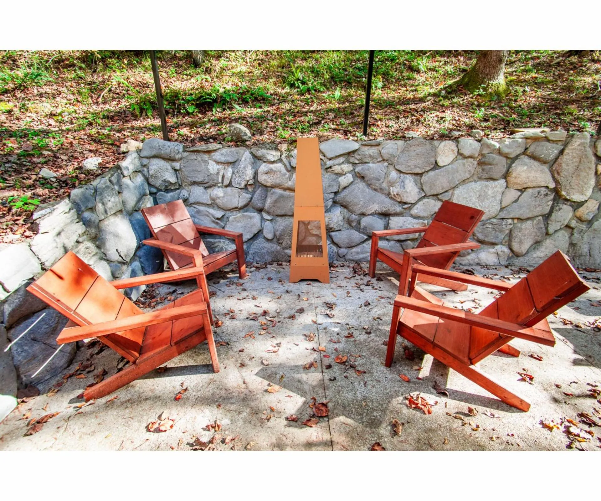 Patio in Beary Relaxing Cabin - Rustic with Outdoor Patio