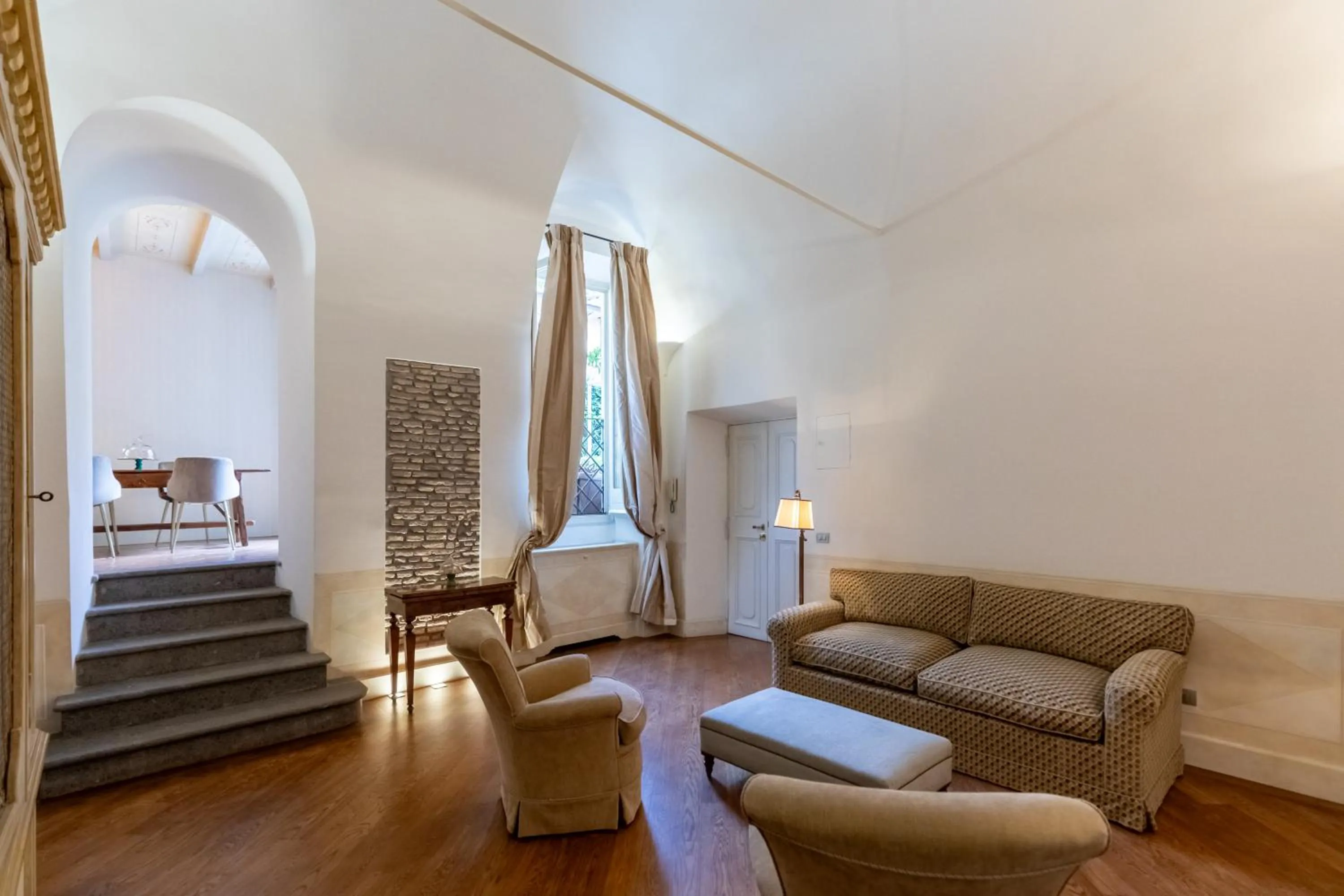 Seating area in Ara di Marte Suites