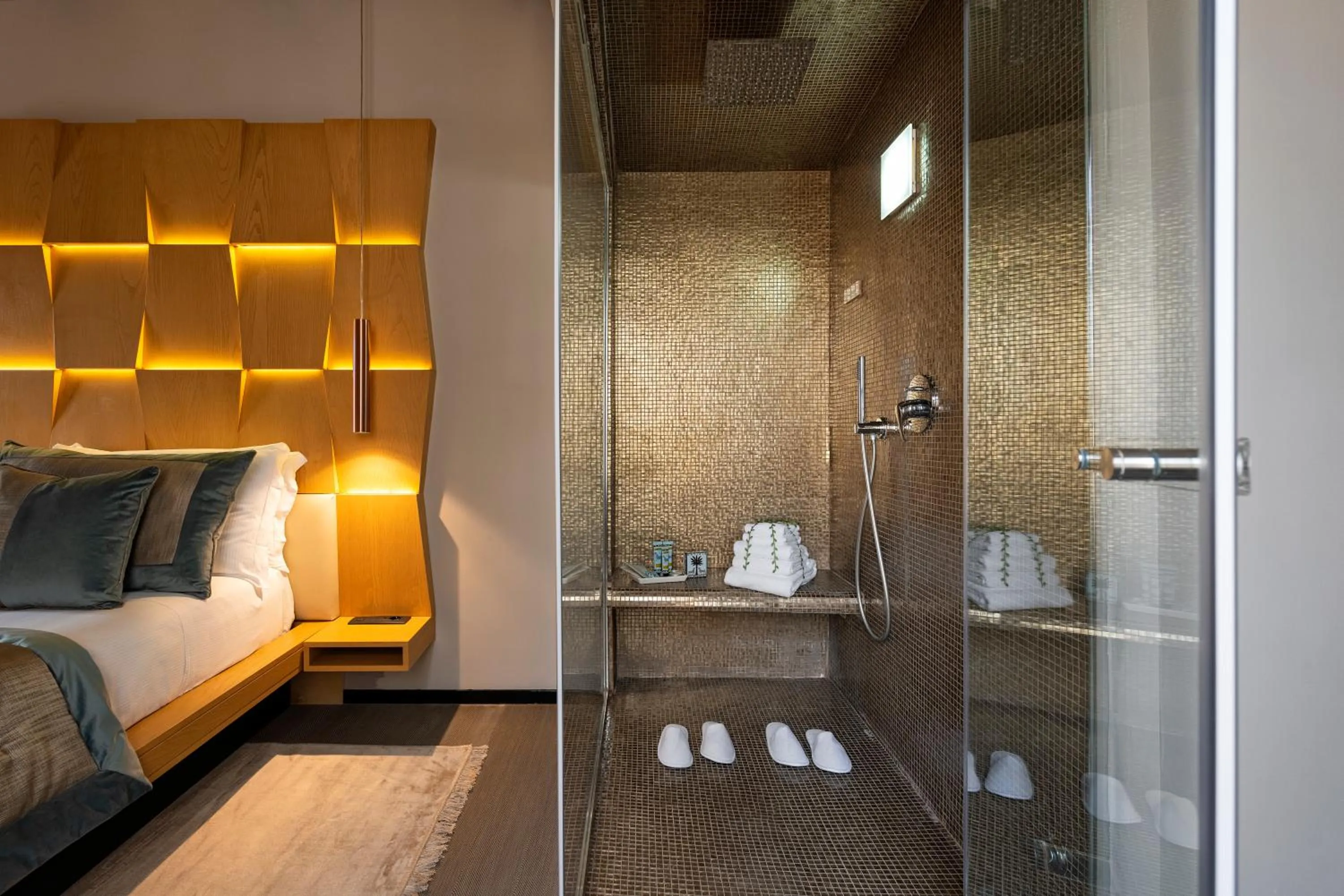 Sauna, Bed in Ara di Marte Suites