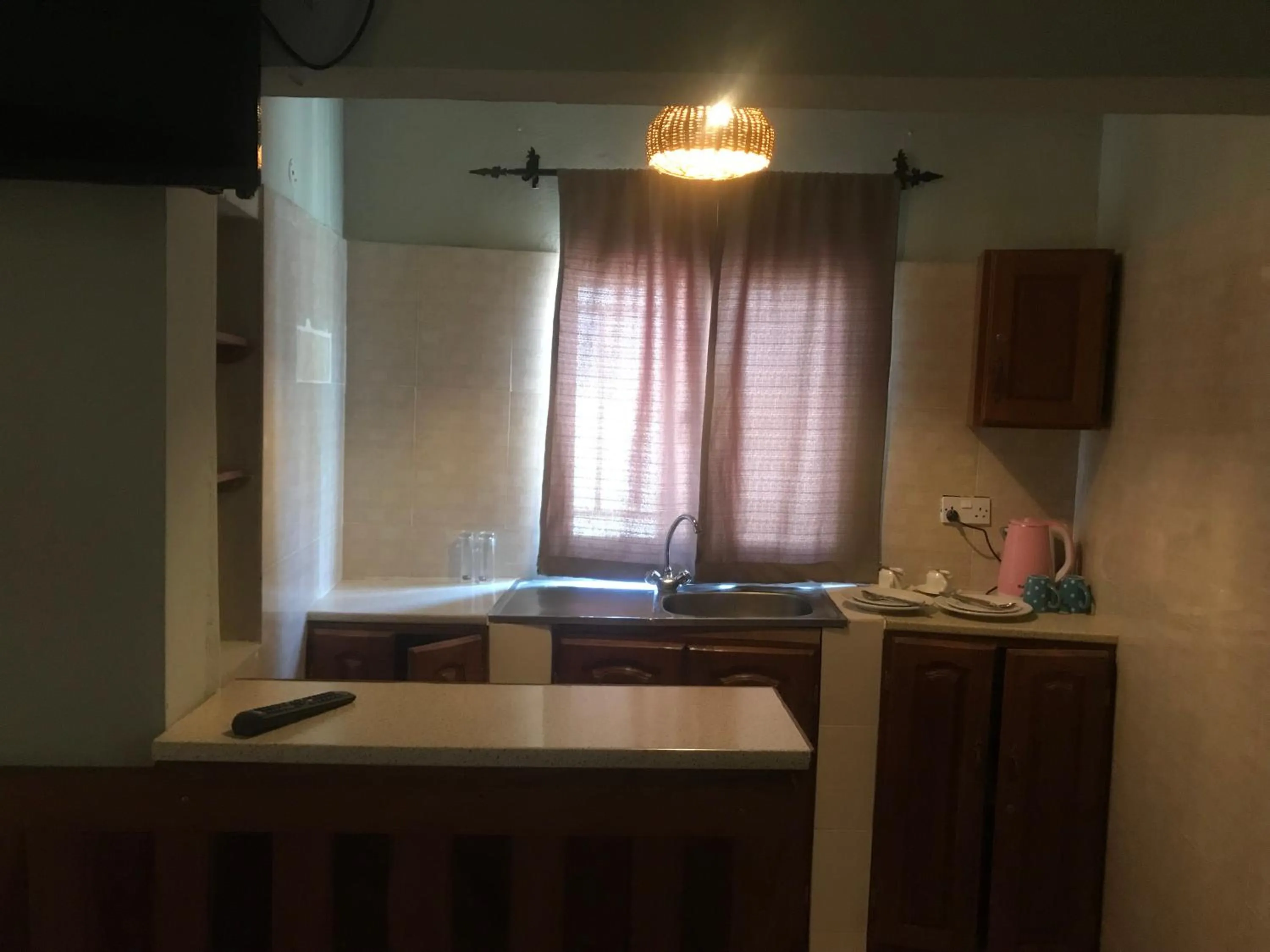 Kitchen or kitchenette in Bamboo Garden Hotel