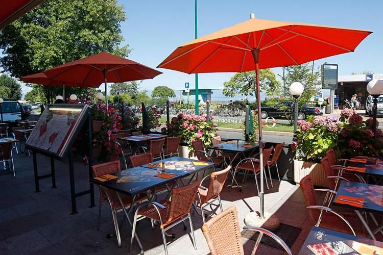 Balcony/Terrace in The Originals Boutique, Hôtel Alizé, Évian-les-Bains
