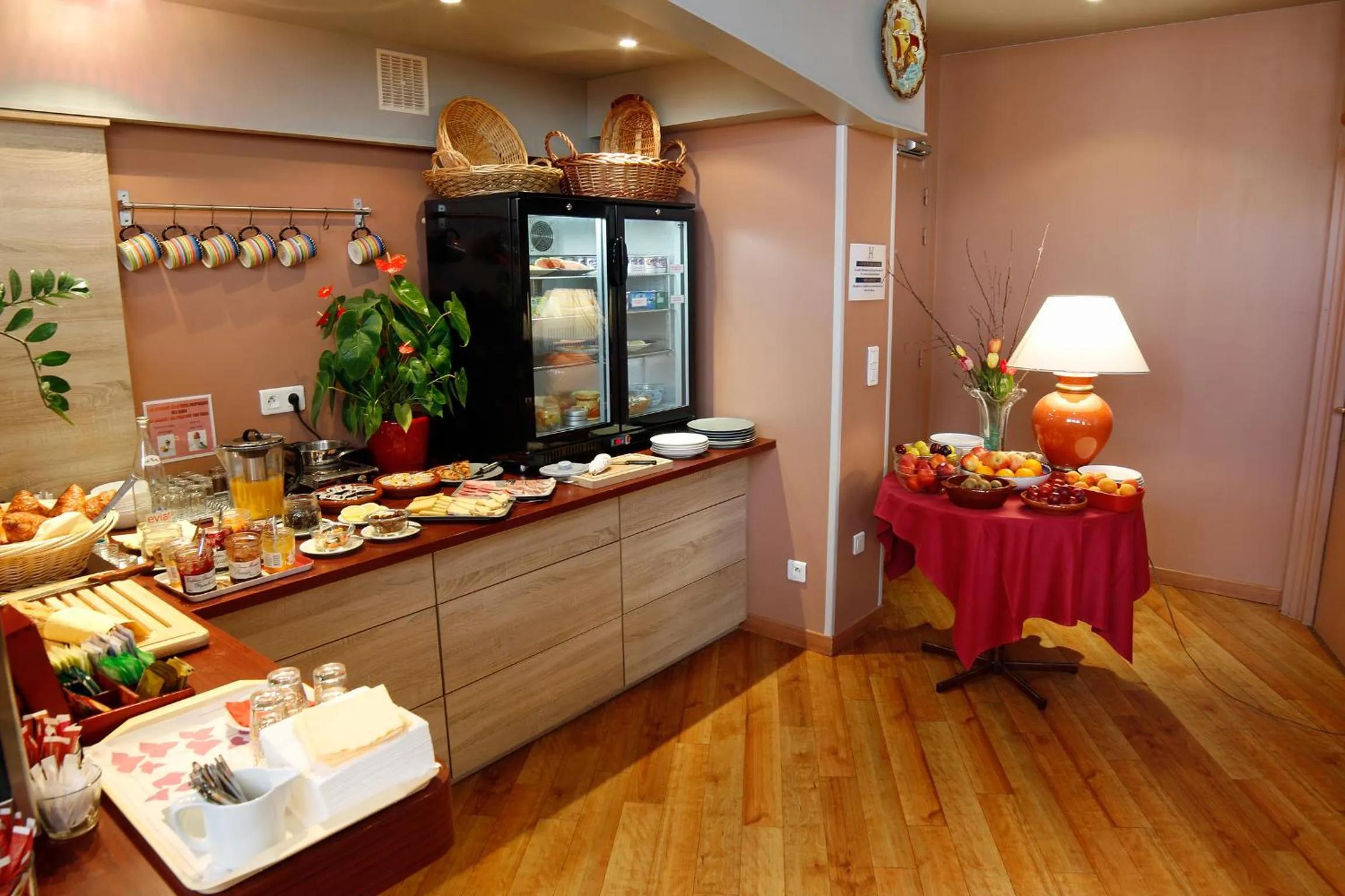 Buffet breakfast in The Originals Boutique, Hôtel Alizé, Évian-les-Bains