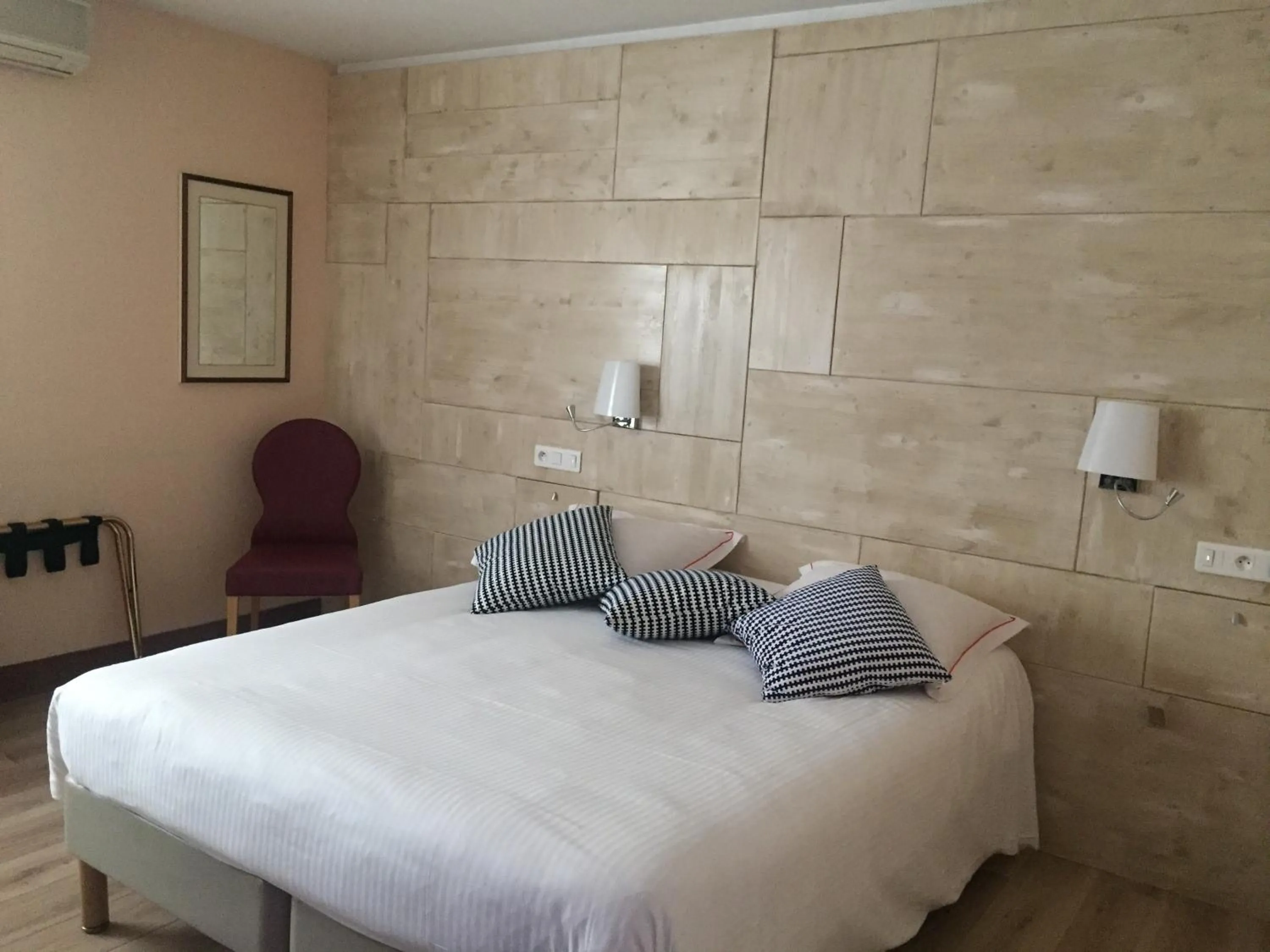 Photo of the whole room, Bed in The Originals Boutique, Hôtel Alizé, Évian-les-Bains