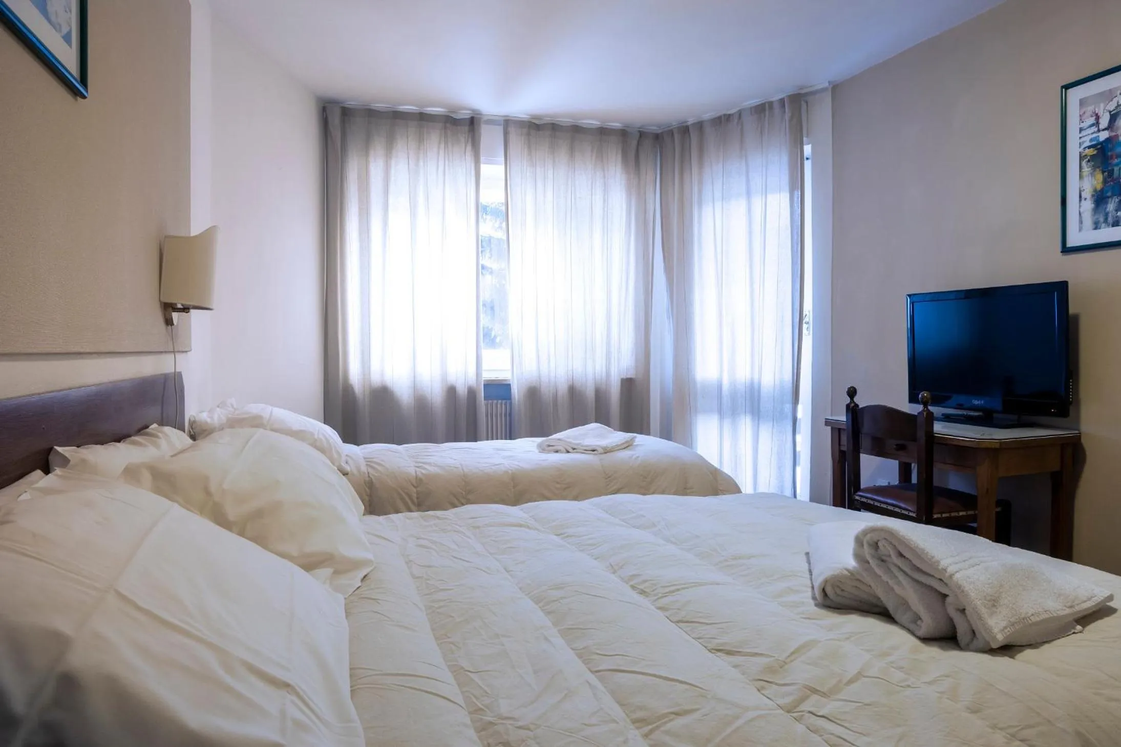 Bed in Hotel Hermitage