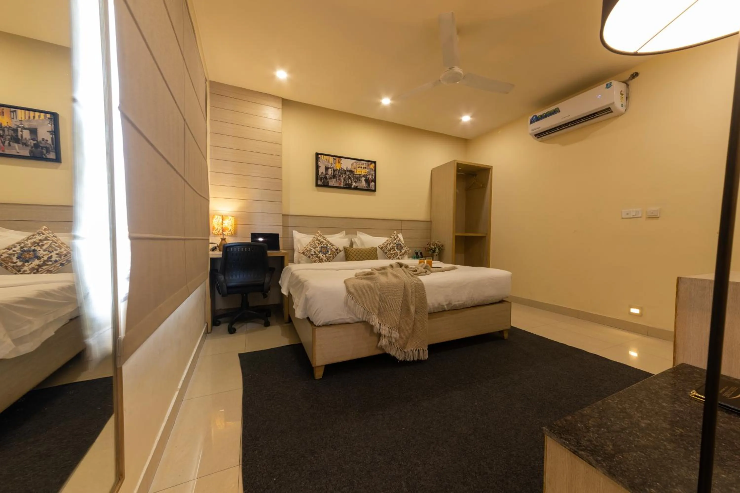 Photo of the whole room, Bed in Sagar Hotel JUST 5 MIN FROM GOLDEN TEMPLE