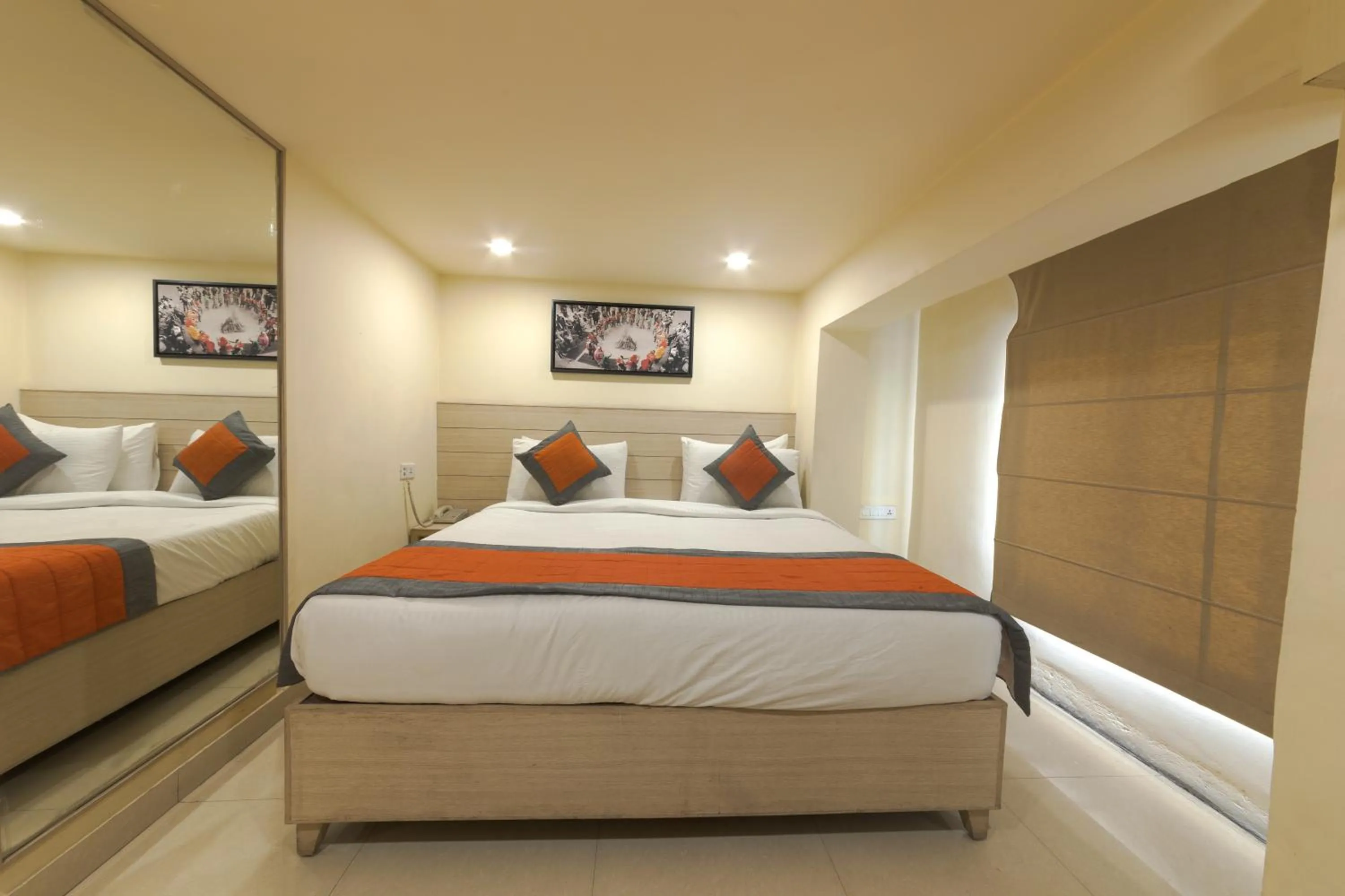 Photo of the whole room, Bed in Sagar Hotel JUST 5 MIN FROM GOLDEN TEMPLE