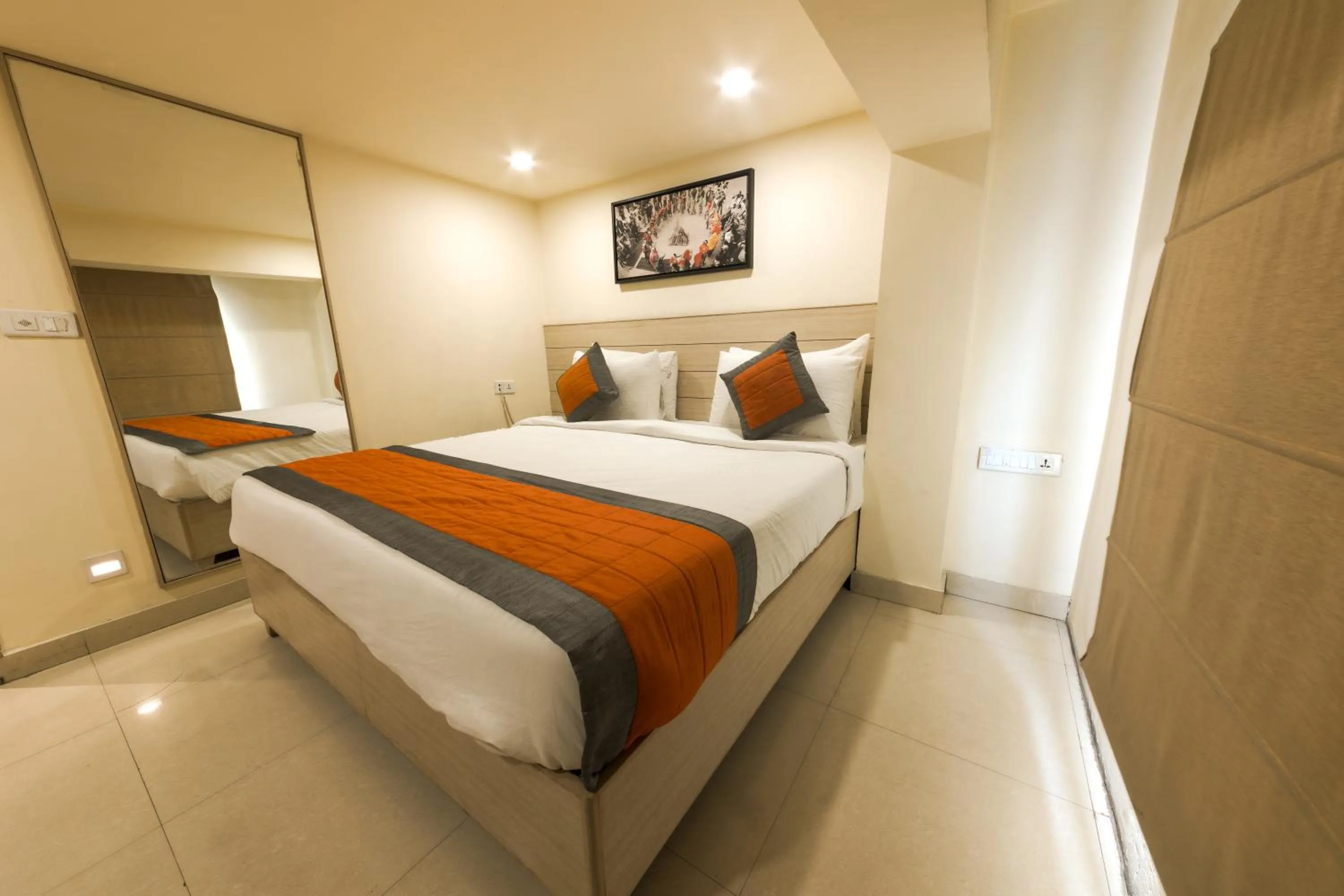 Photo of the whole room, Bed in Sagar Hotel JUST 5 MIN FROM GOLDEN TEMPLE