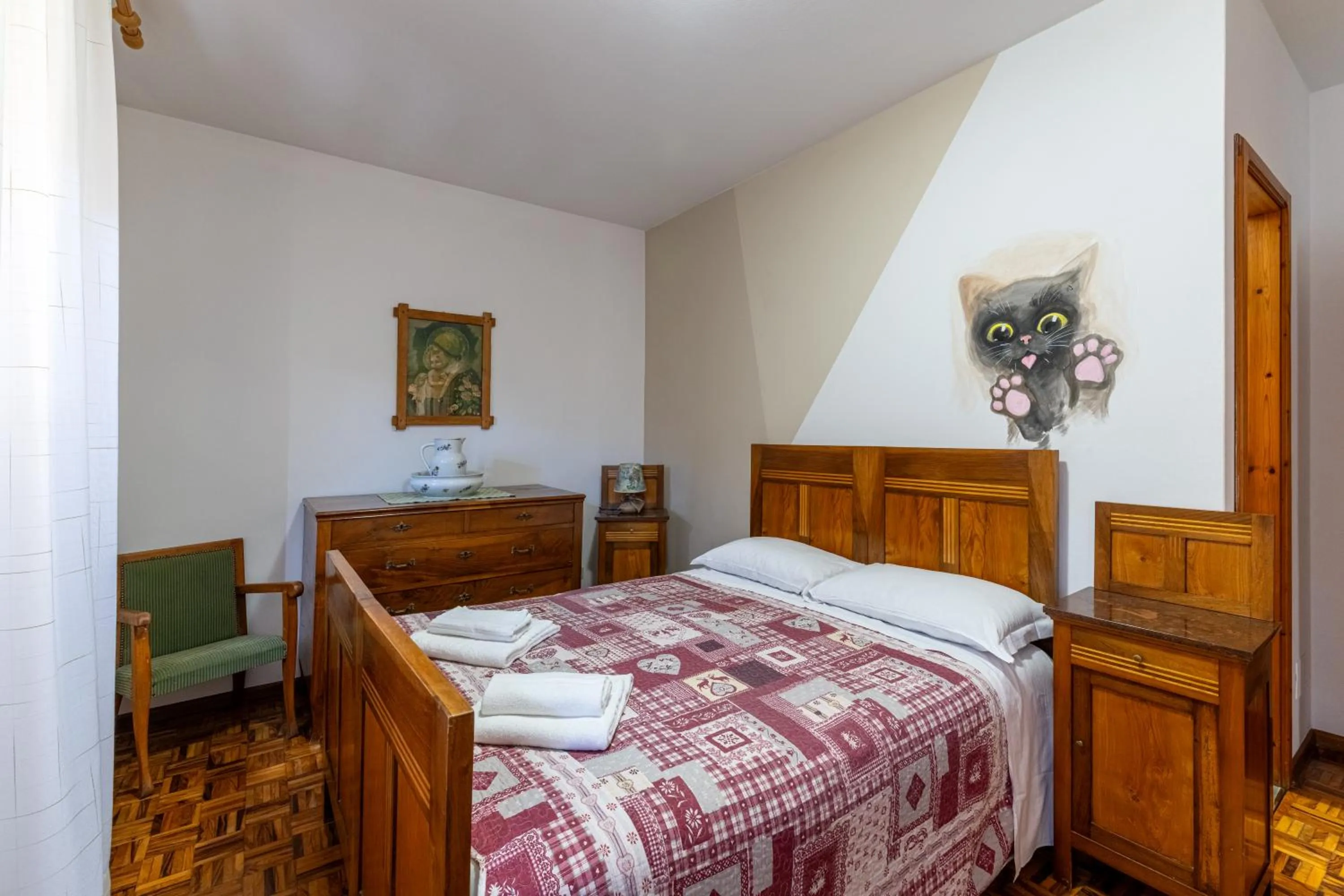 Bedroom, Bed in Albergo Alle Alpi