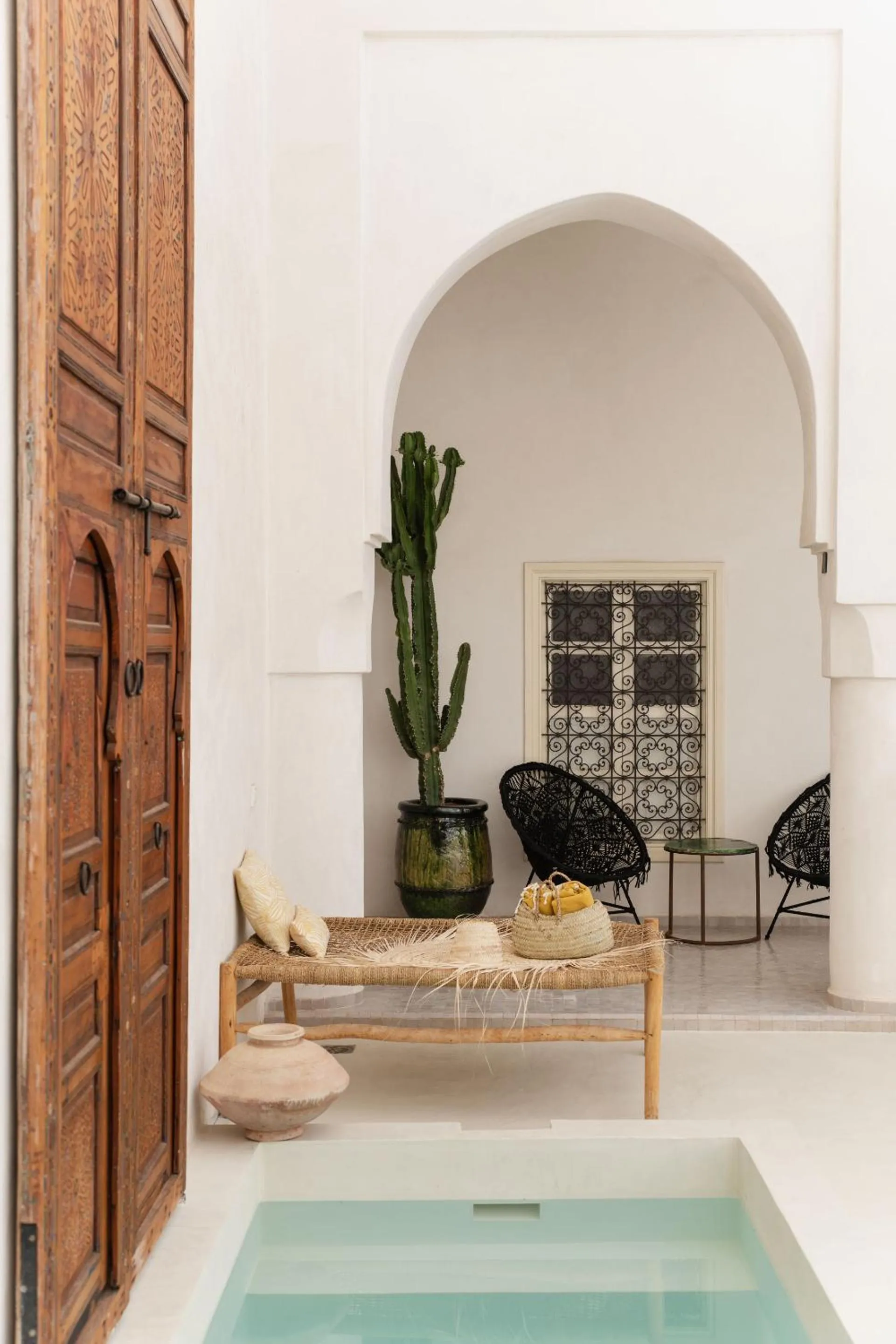 Pool view in Riad La Lumière d'Étoile